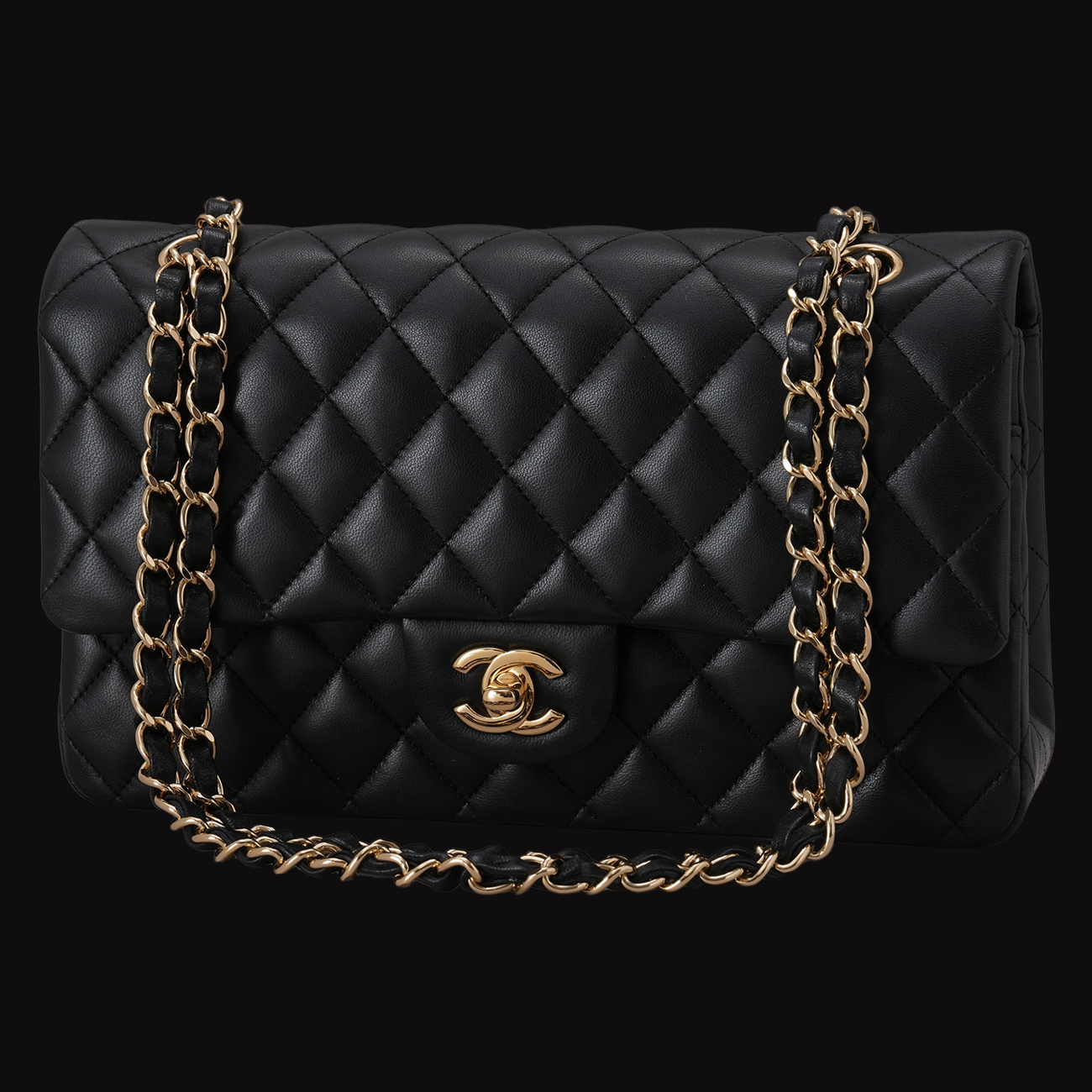 CHANEL(USED)샤넬 램스킨 클래식 미듐 플랩백