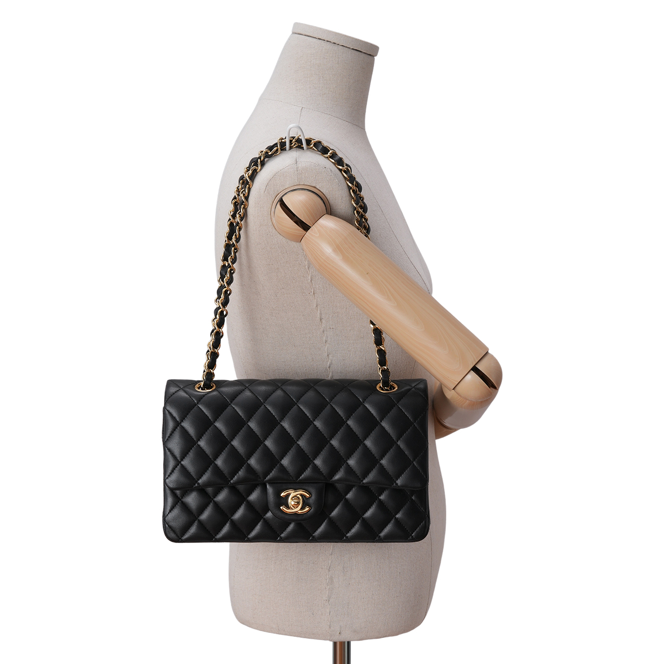CHANEL(USED)샤넬 램스킨 클래식 미듐 플랩백