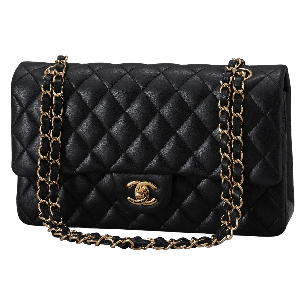 CHANEL(USED)샤넬 램스킨 클래식 미듐 플랩백