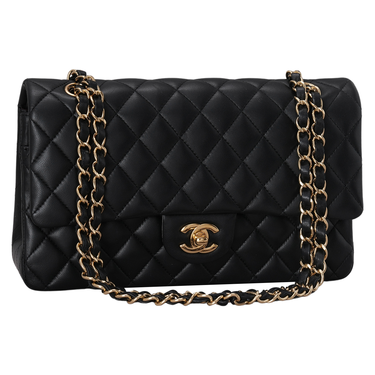 CHANEL(USED)샤넬 램스킨 클래식 미듐 플랩백