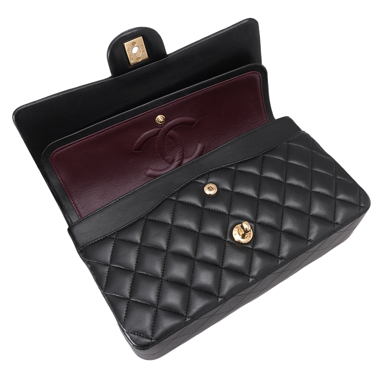 CHANEL(USED)샤넬 램스킨 클래식 미듐 플랩백