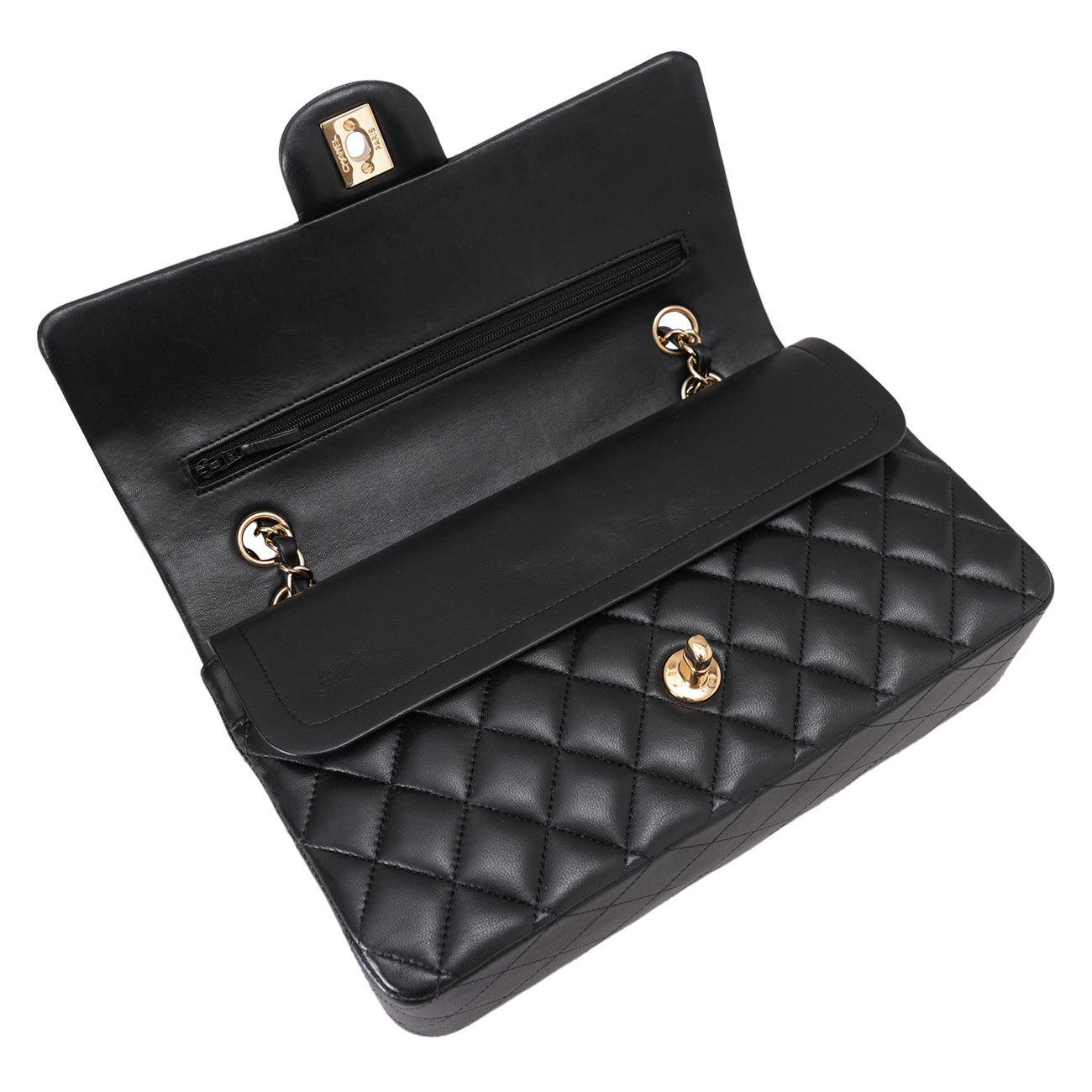 CHANEL(USED)샤넬 램스킨 클래식 미듐 플랩백
