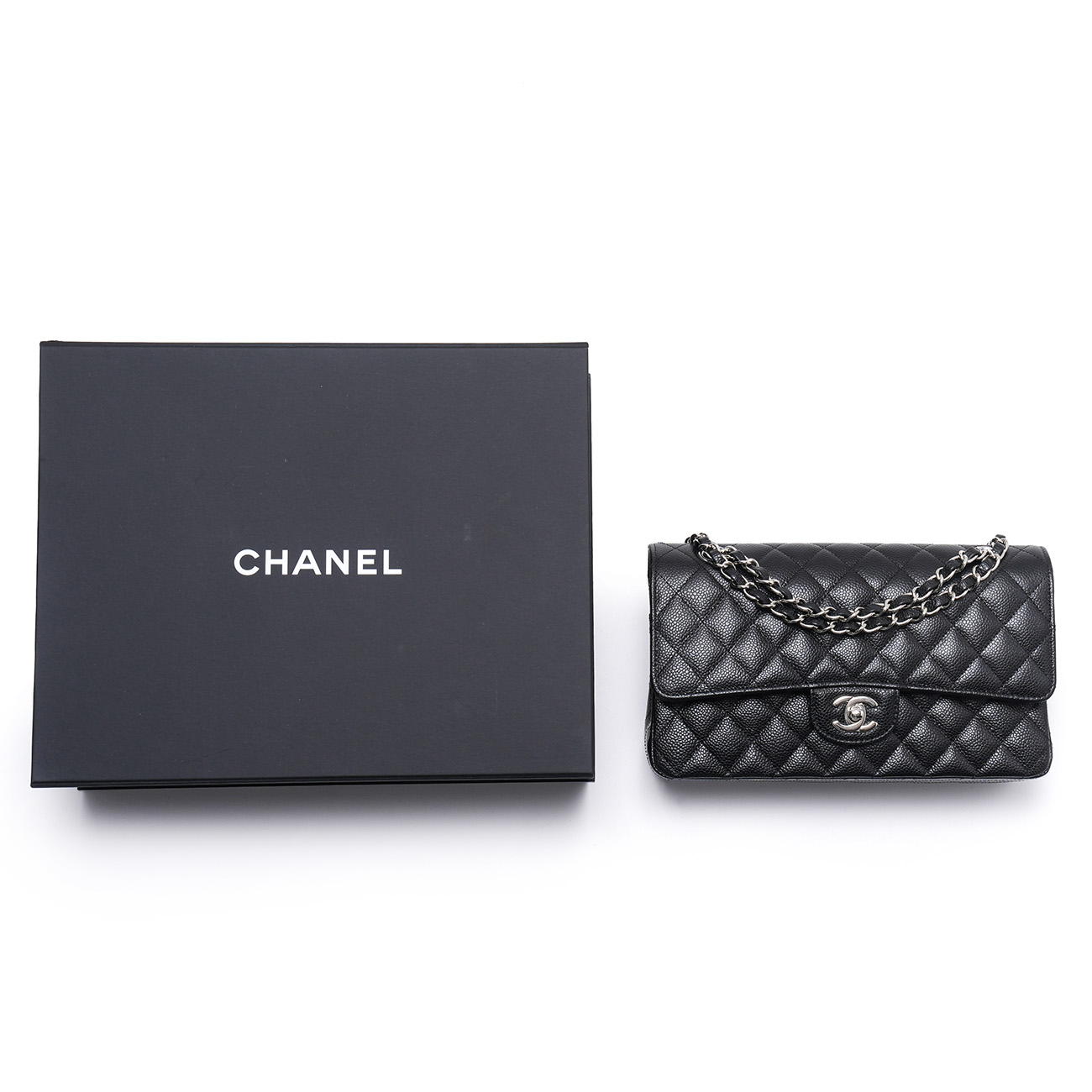 CHANEL(USED)샤넬 캐비어 클래식 미듐 플랩백
