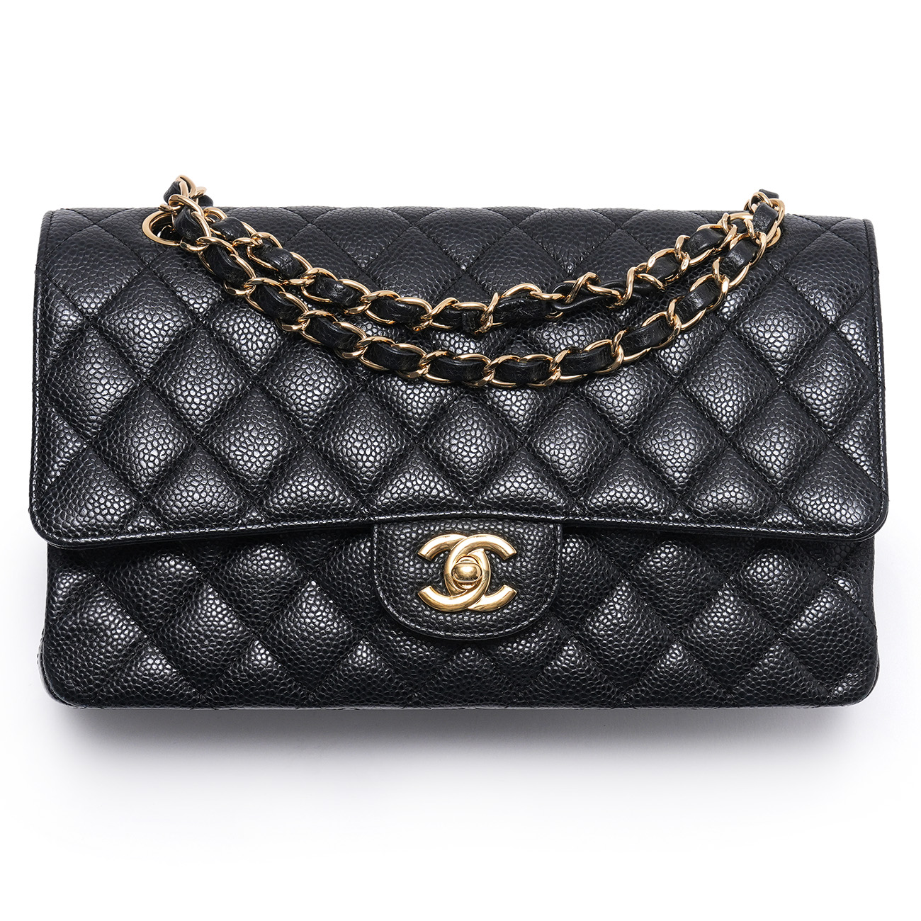 CHANEL(USED)샤넬 캐비어 클래식 미듐 플랩백