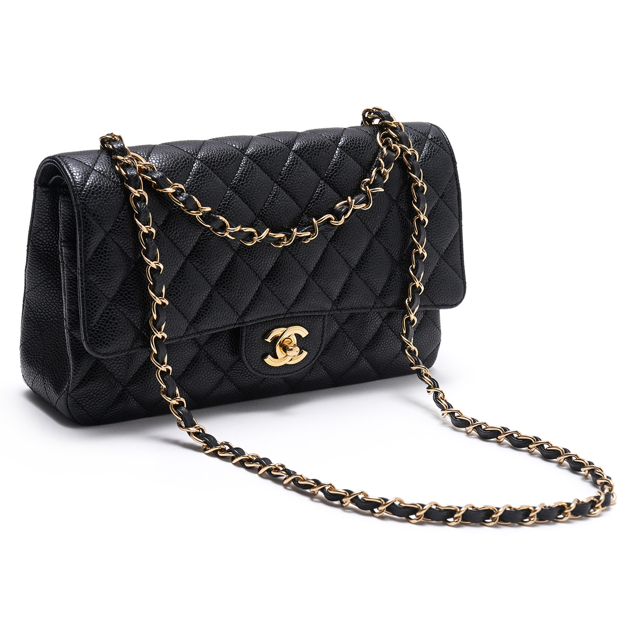 CHANEL(USED)샤넬 캐비어 클래식 미듐 플랩백