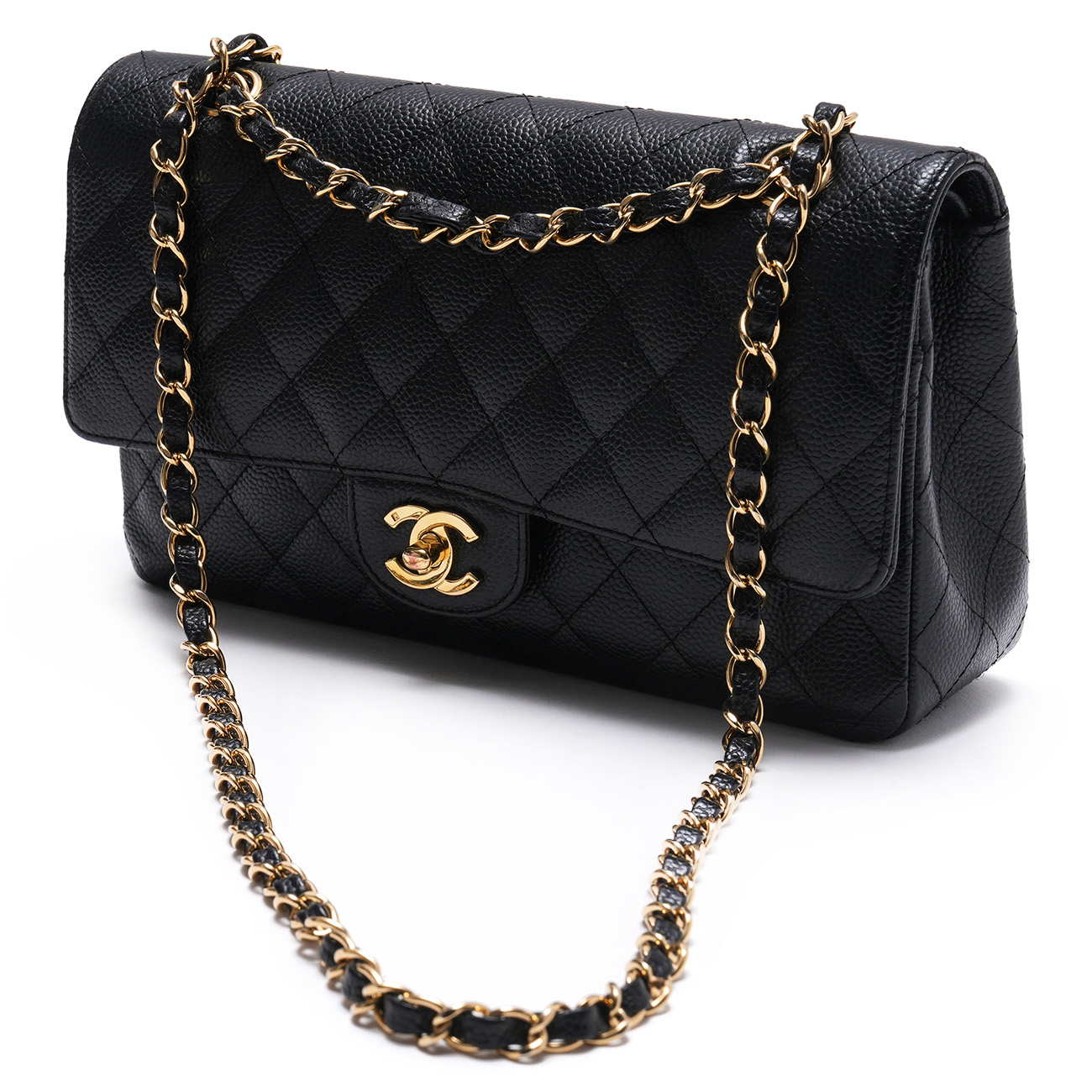 CHANEL(USED)샤넬 캐비어 클래식 미듐 플랩백