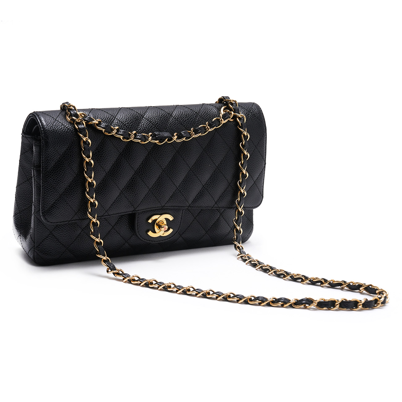 CHANEL(USED)샤넬 캐비어 클래식 미듐 플랩백