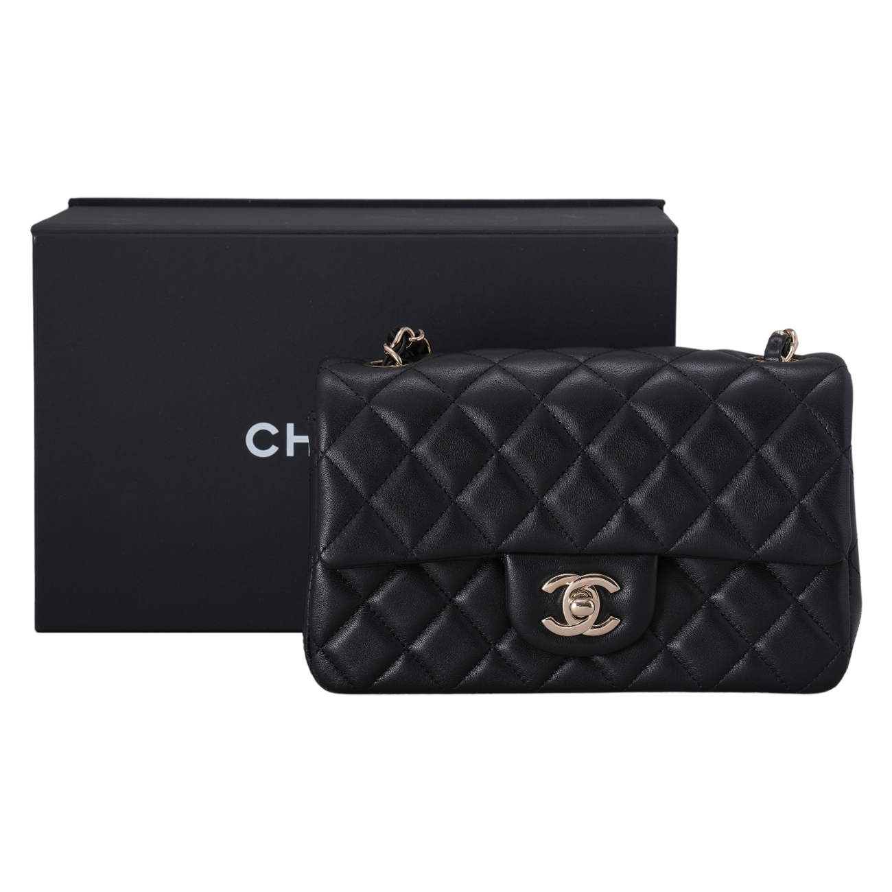 CHANEL(USED)샤넬 A69900 램스킨 클래식 뉴미니 크로스백