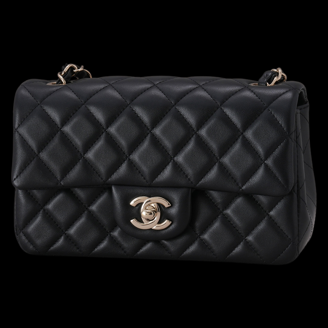 CHANEL(USED)샤넬 A69900 램스킨 클래식 뉴미니 크로스백