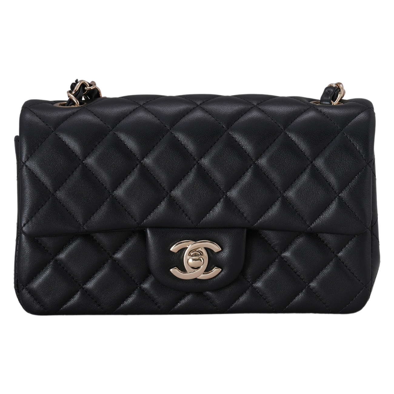CHANEL(USED)샤넬 A69900 램스킨 클래식 뉴미니 크로스백