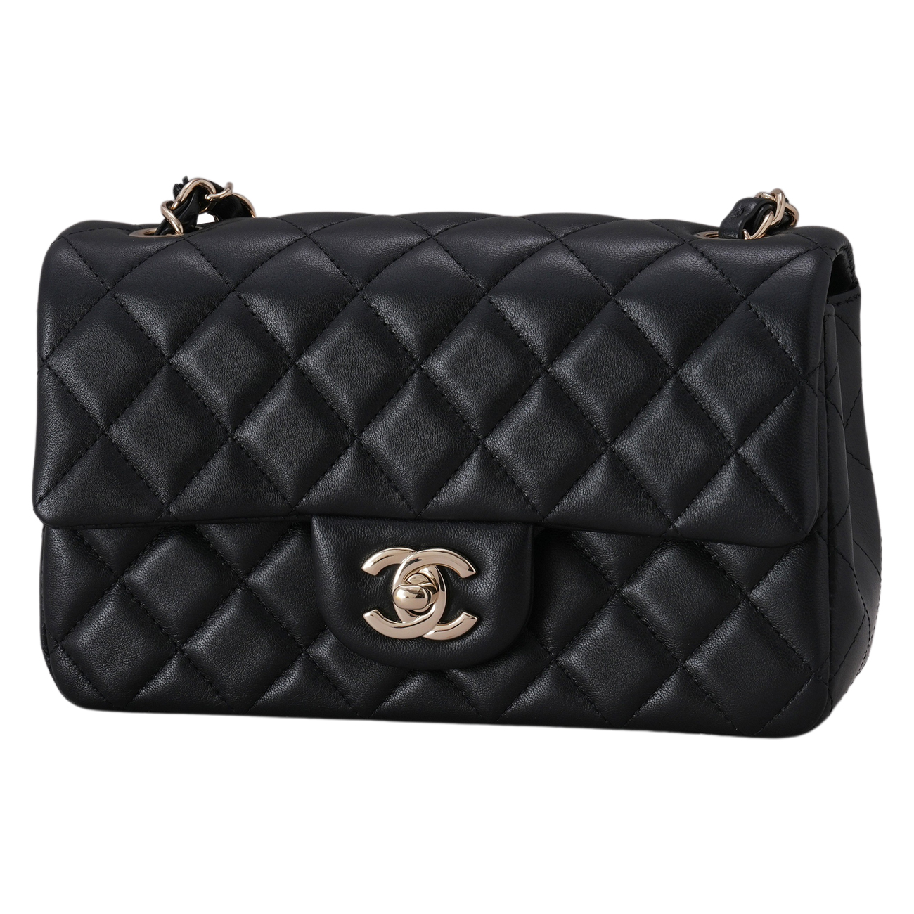 CHANEL(USED)샤넬 A69900 램스킨 클래식 뉴미니 크로스백