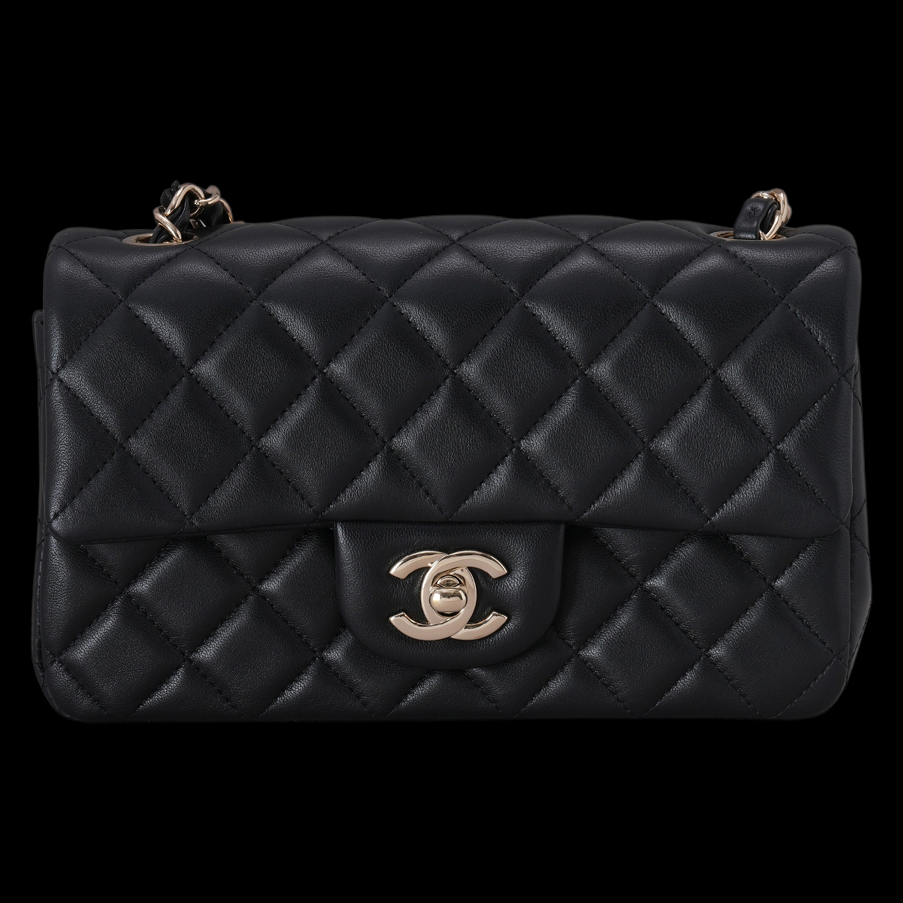 CHANEL(USED)샤넬 A69900 램스킨 클래식 뉴미니 크로스백