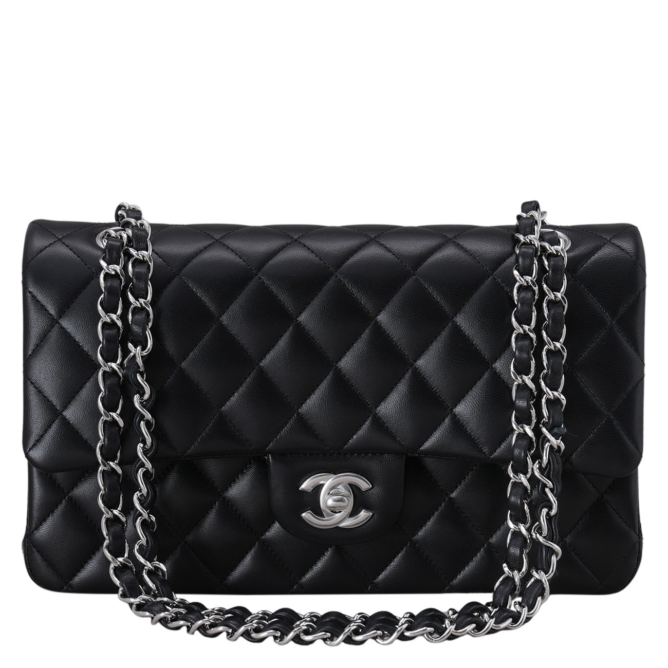 CHANEL(USED)샤넬 램스킨 클래식 미듐 플랩백