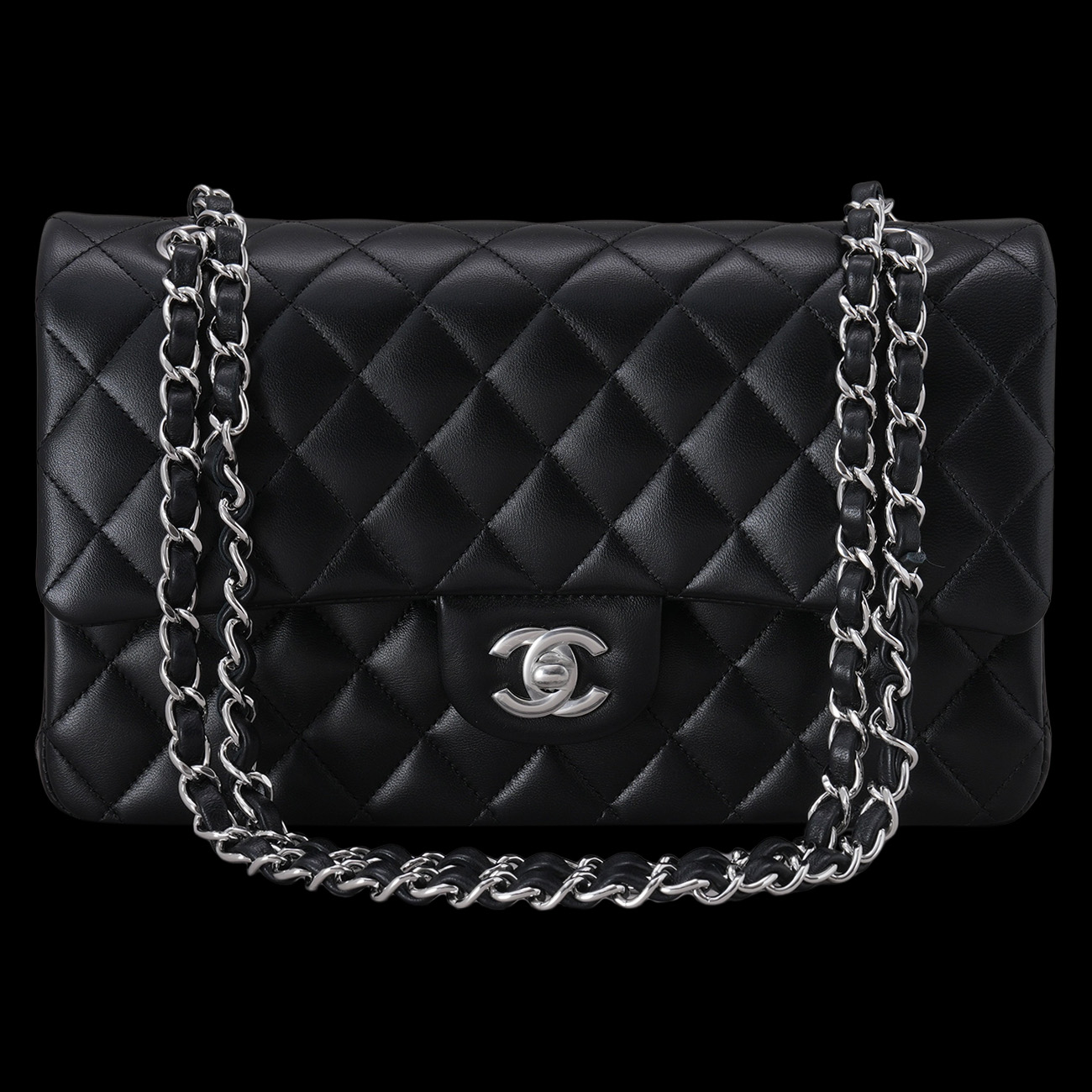 CHANEL(USED)샤넬 램스킨 클래식 미듐 플랩백