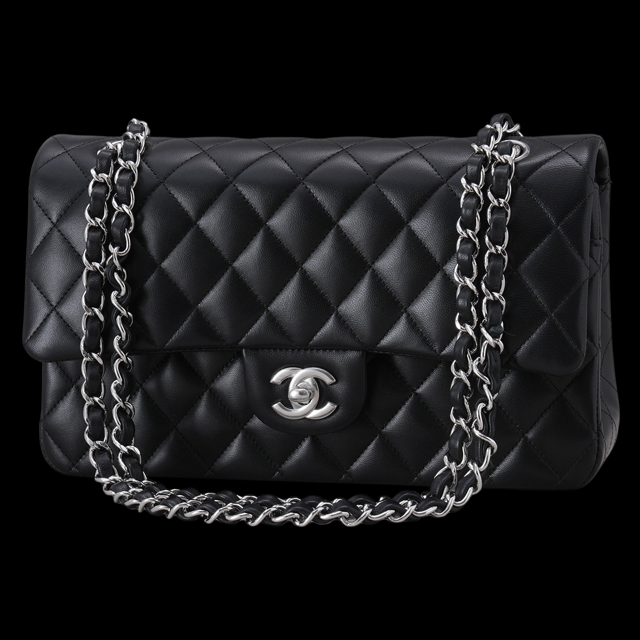 CHANEL(USED)샤넬 램스킨 클래식 미듐 플랩백