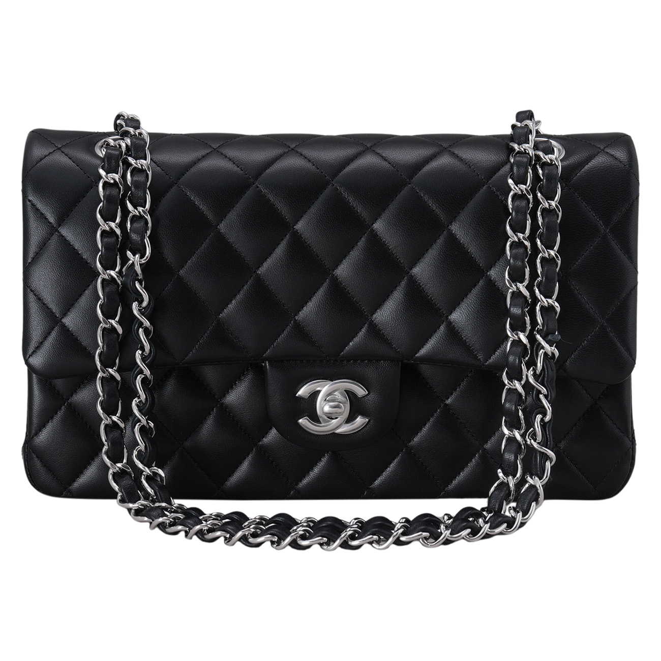 CHANEL(USED)샤넬 램스킨 클래식 미듐 플랩백
