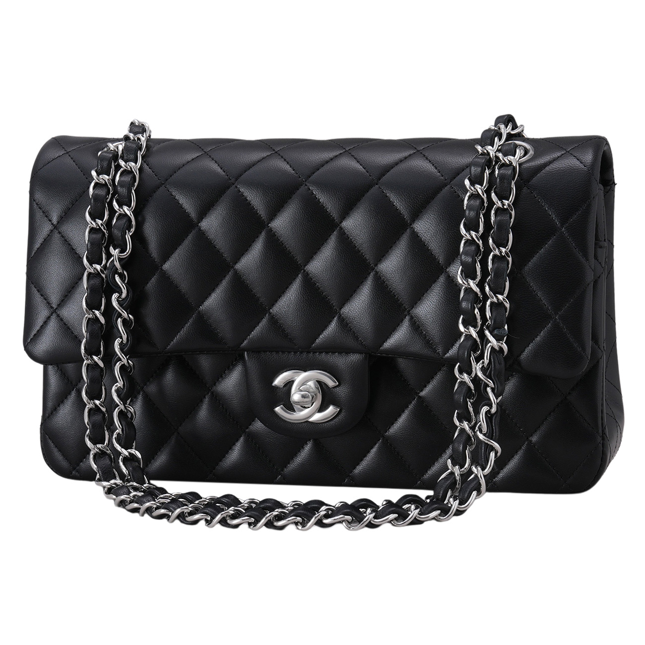 CHANEL(USED)샤넬 램스킨 클래식 미듐 플랩백