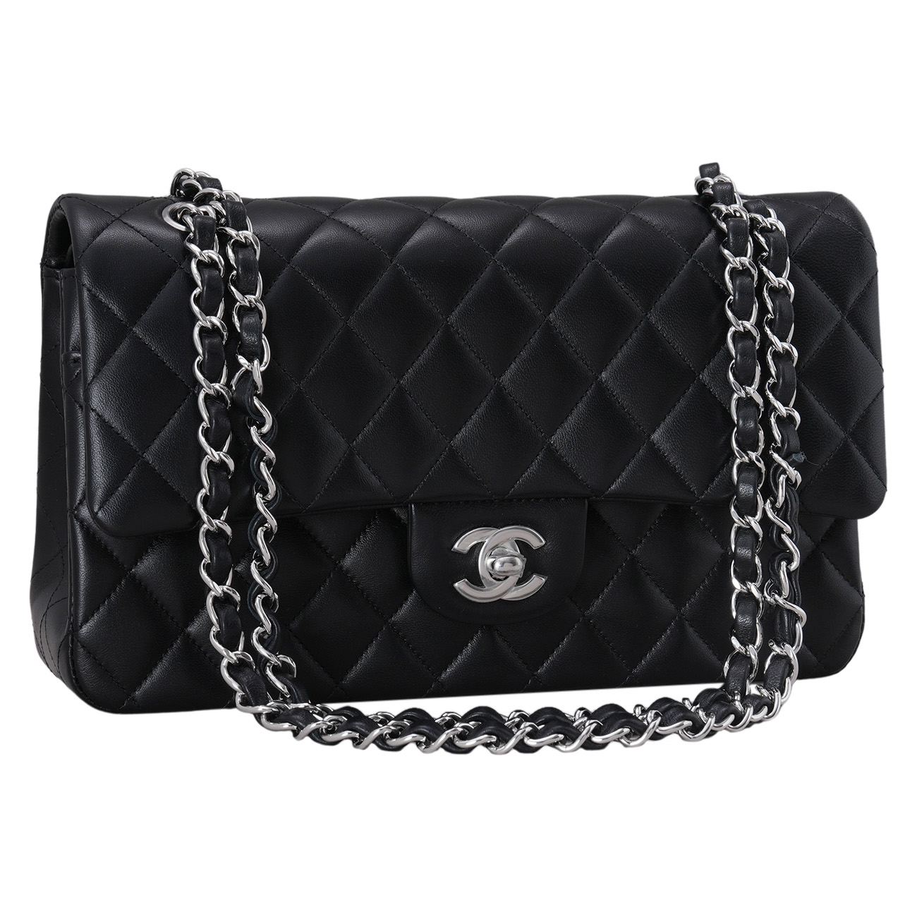 CHANEL(USED)샤넬 램스킨 클래식 미듐 플랩백