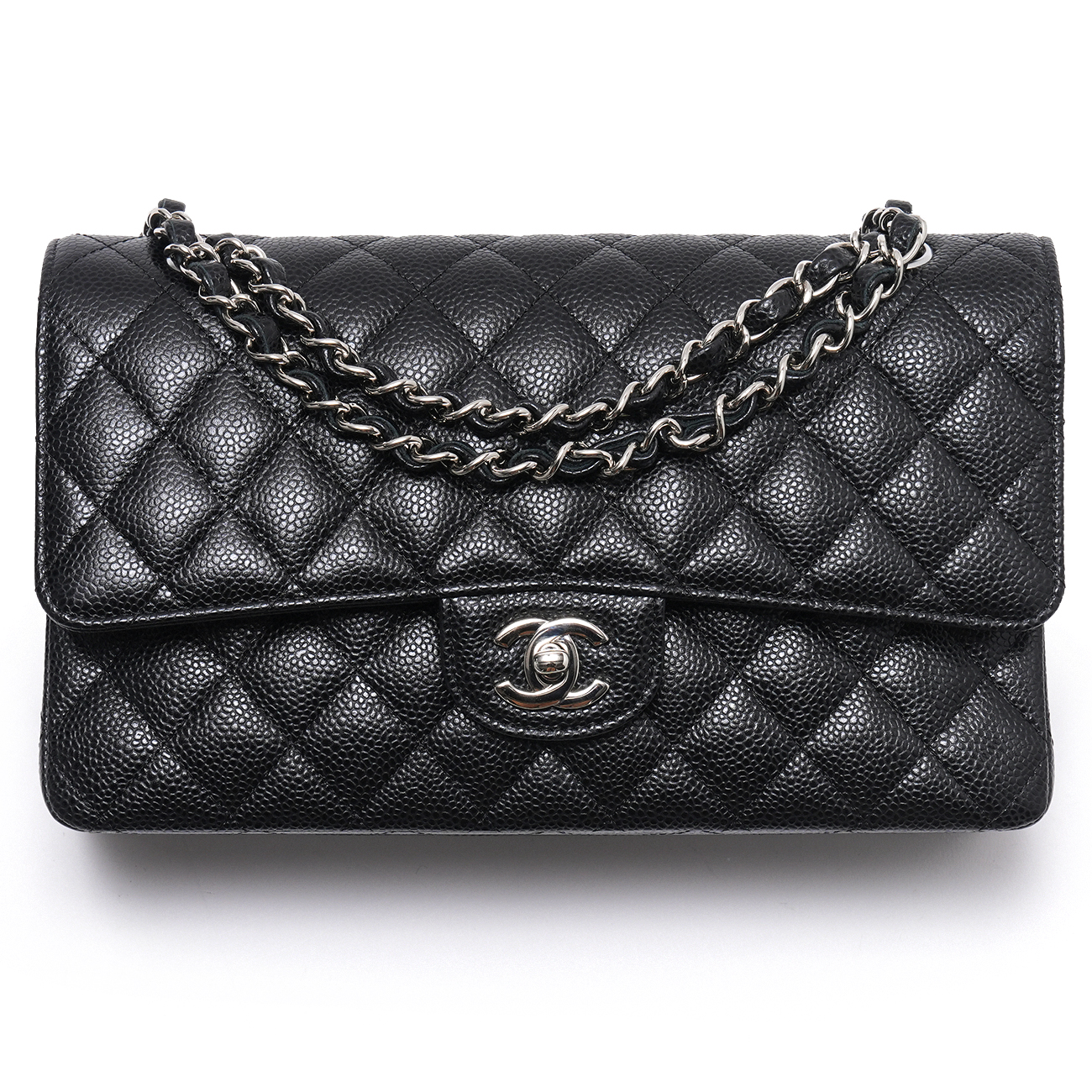 CHANEL(USED)샤넬 캐비어 클래식 미듐 플랩백