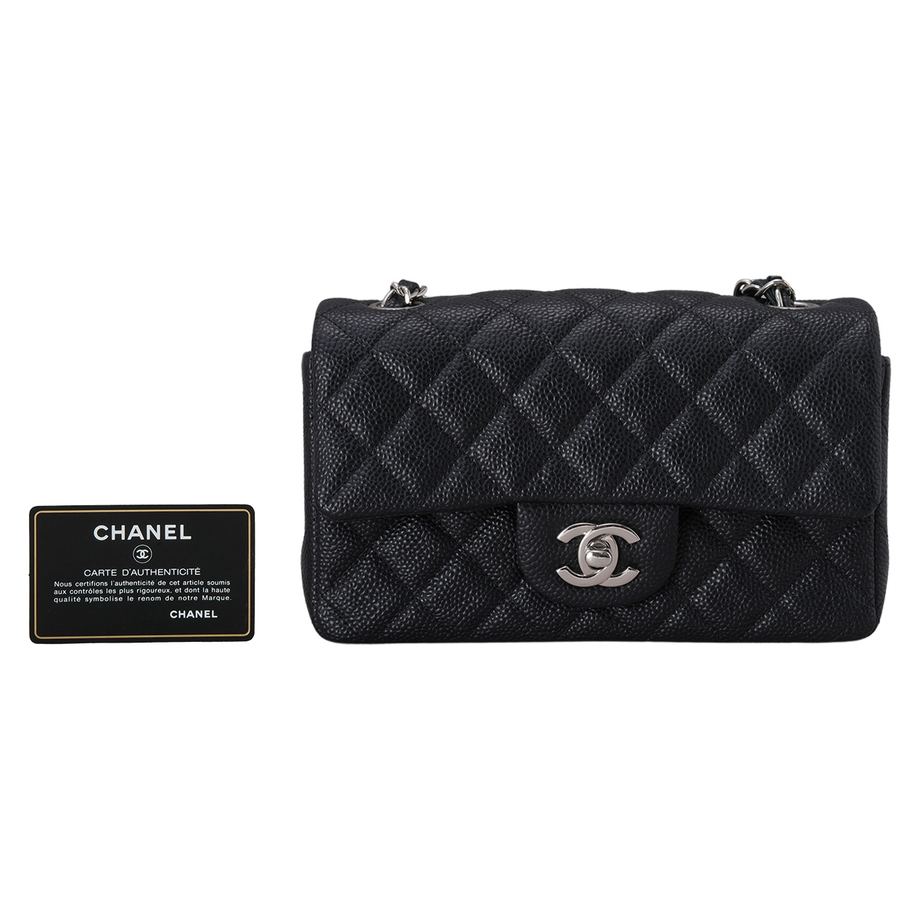 CHANEL(USED)샤넬 캐비어 클래식 뉴미니 크로스백
