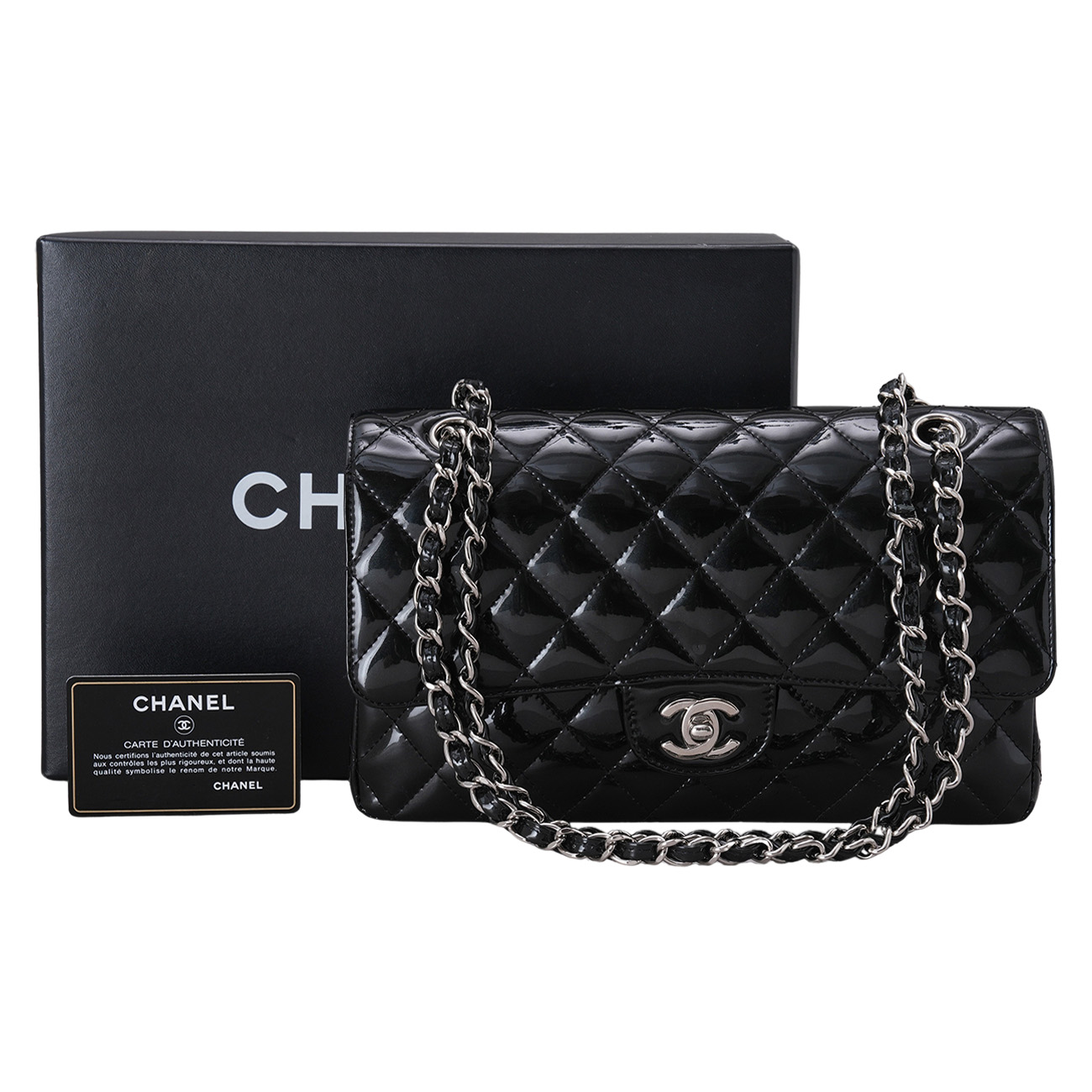 CHANEL(USED)샤넬 페이던트 클래식 미듐 플랩백