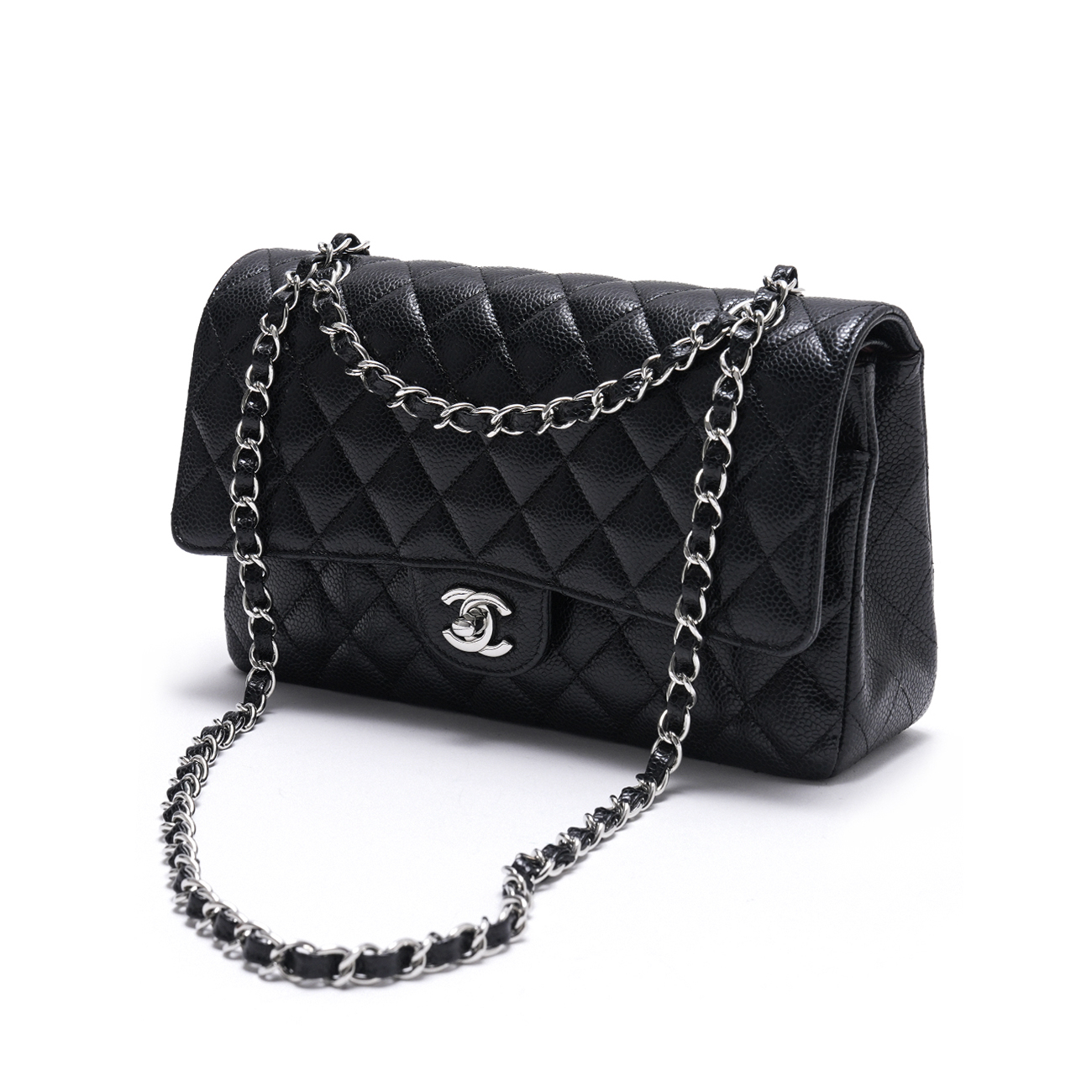 CHANEL(USED)샤넬 캐비어 클래식 미듐 플랩백