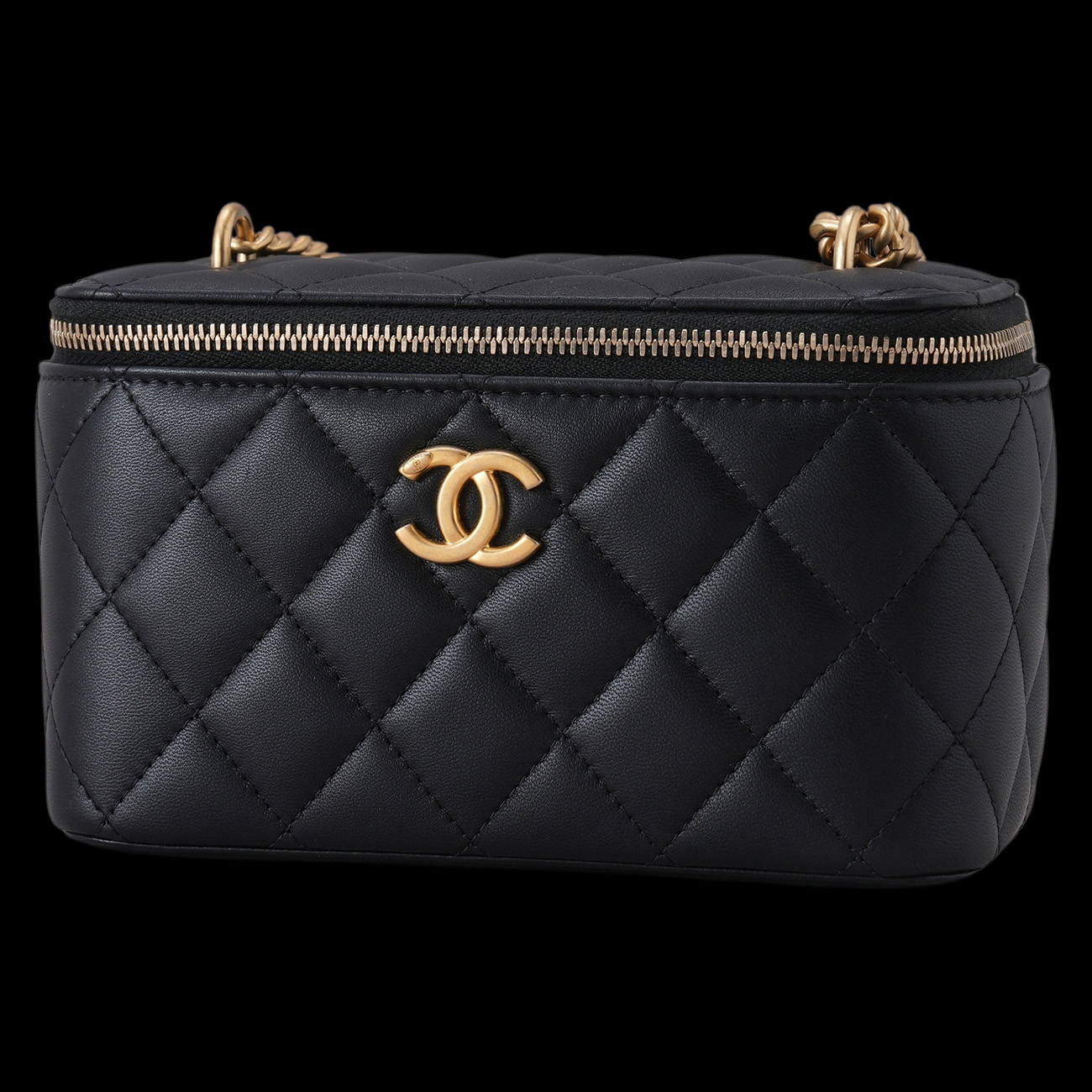 CHANEL(USED)샤넬 AP3301 직사각 골든볼 베니티 체인백