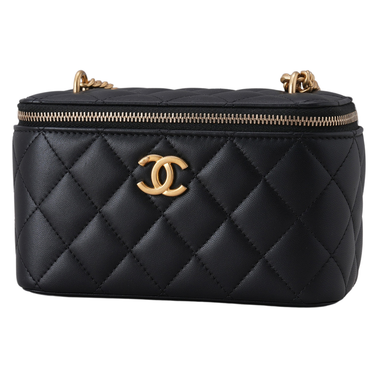 CHANEL(USED)샤넬 AP3301 직사각 골든볼 베니티 체인백