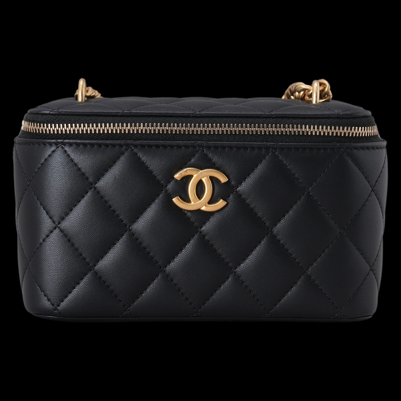 CHANEL(USED)샤넬 AP3301 직사각 골든볼 베니티 체인백