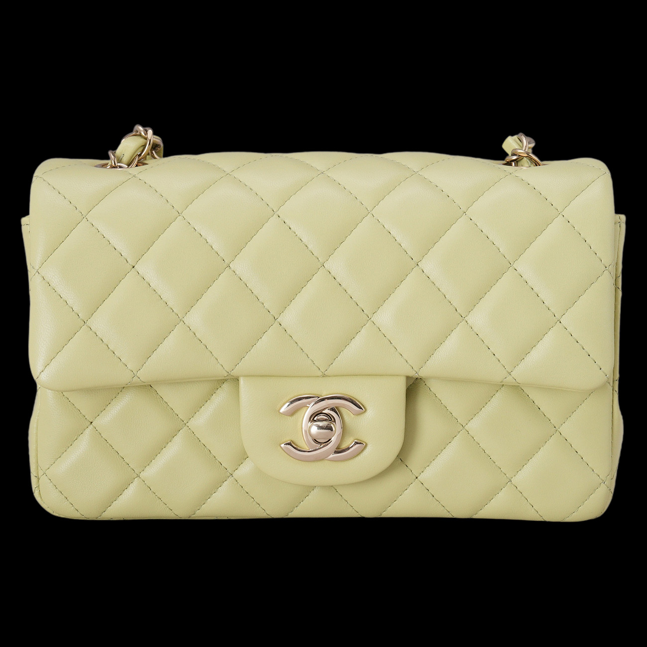 CHANEL(USED)샤넬 램스킨 클래식 뉴미니 크로스백
