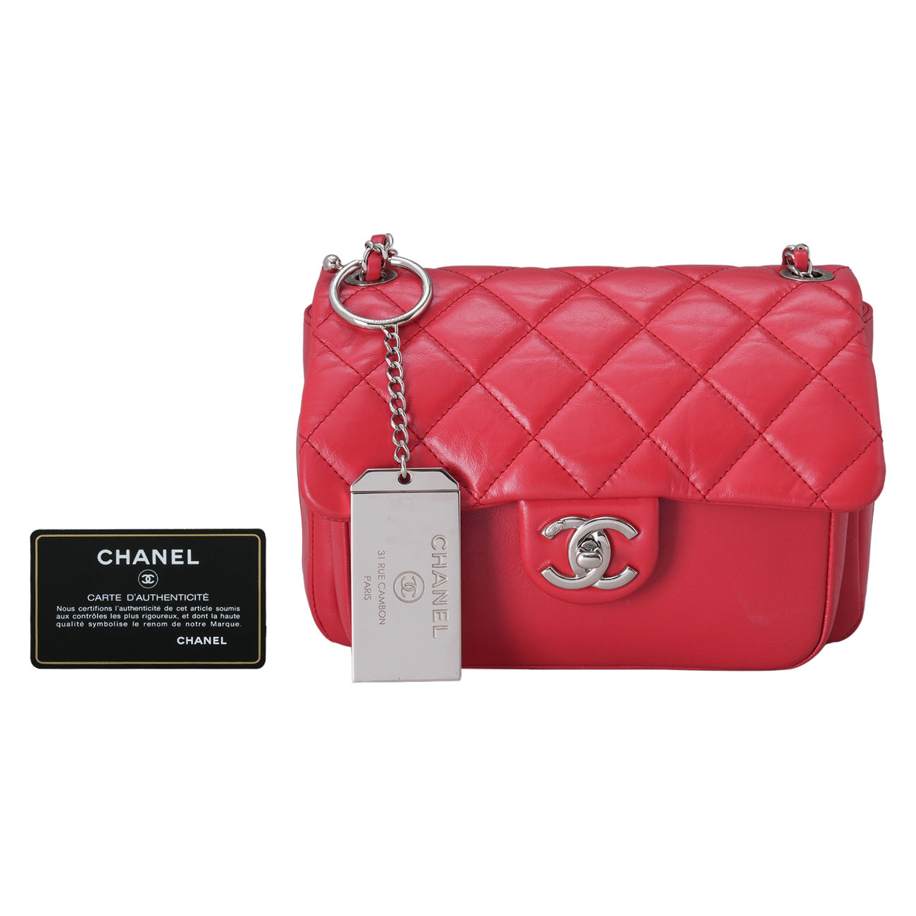 CHANEL(USED)샤넬 시즌백 레드