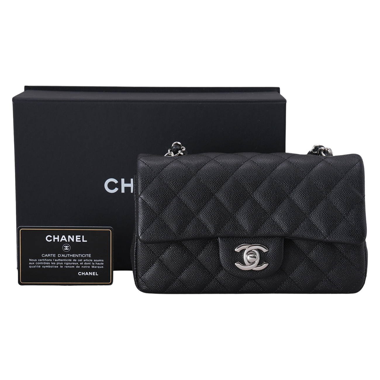 CHANEL(USED)샤넬 캐비어 클래식 뉴미니 크로스백