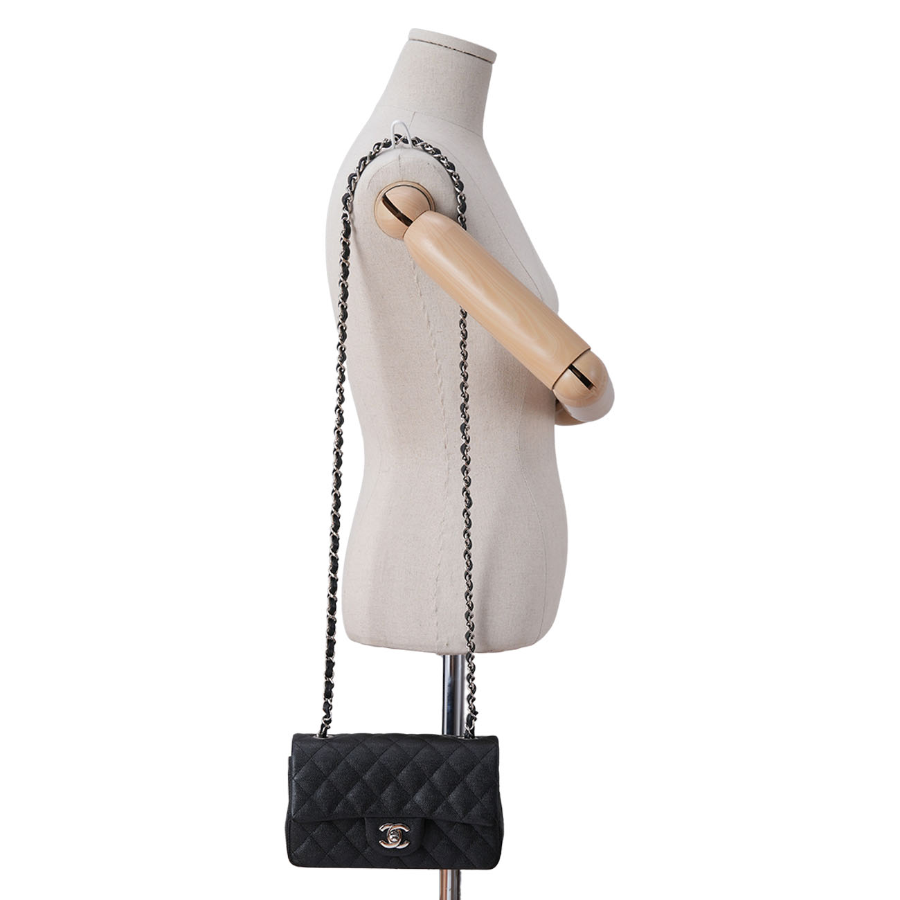 CHANEL(USED)샤넬 캐비어 클래식 뉴미니 크로스백