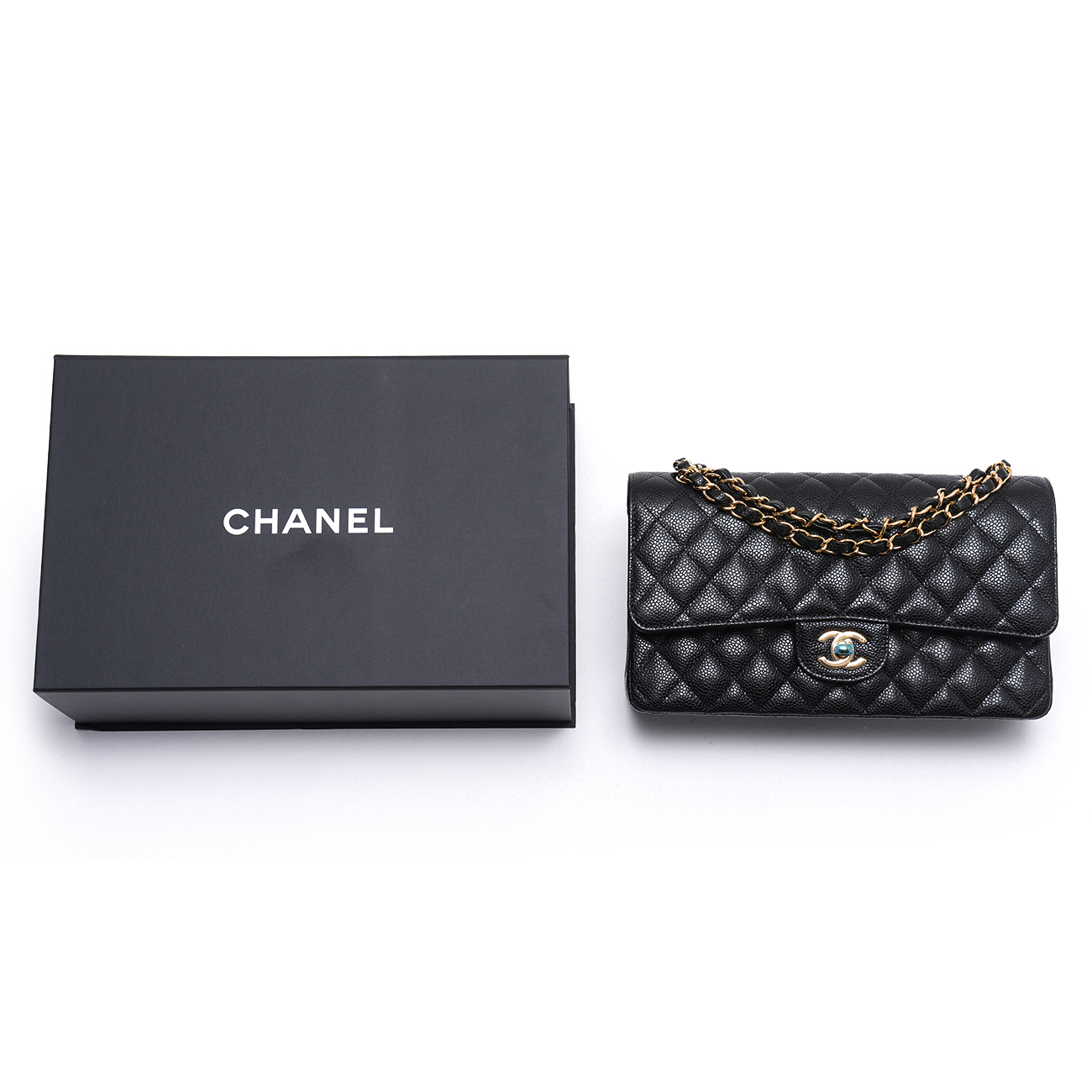 CHANEL(USED)샤넬 캐비어 클래식 미듐 플랩백