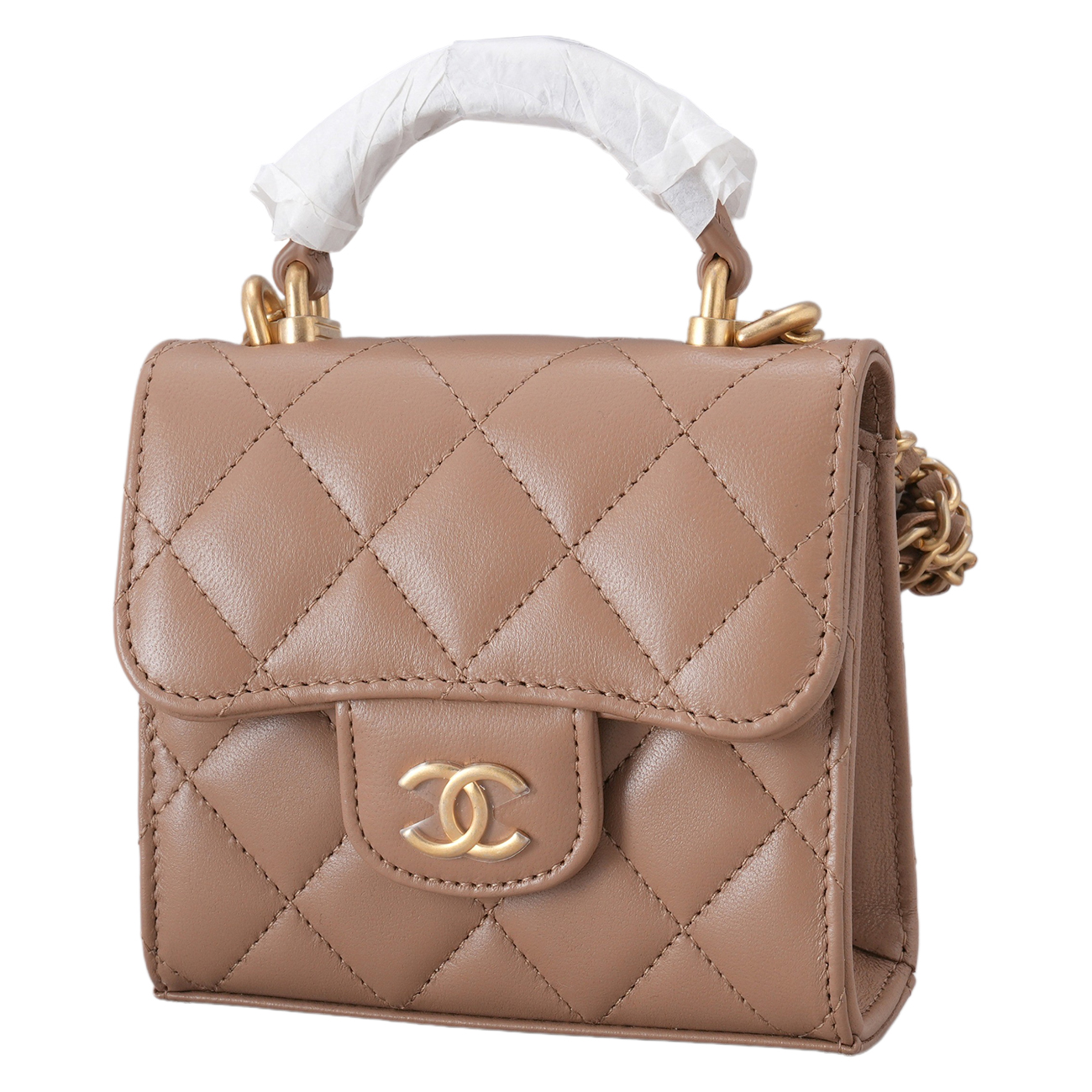 CHANEL(NEW)샤넬 클래식 탑핸들 미니 체인 크로스백