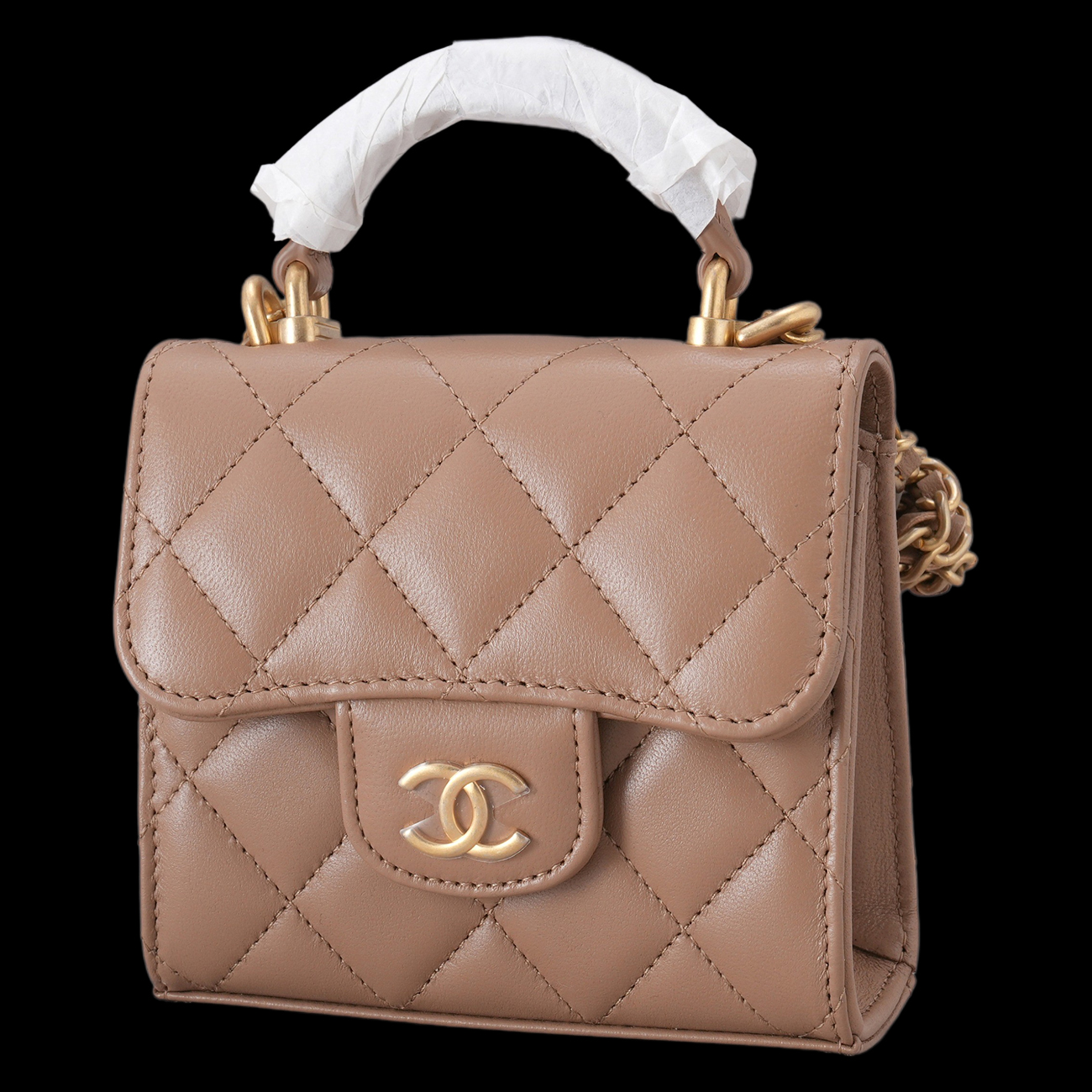 CHANEL(NEW)샤넬 클래식 탑핸들 미니 체인 크로스백