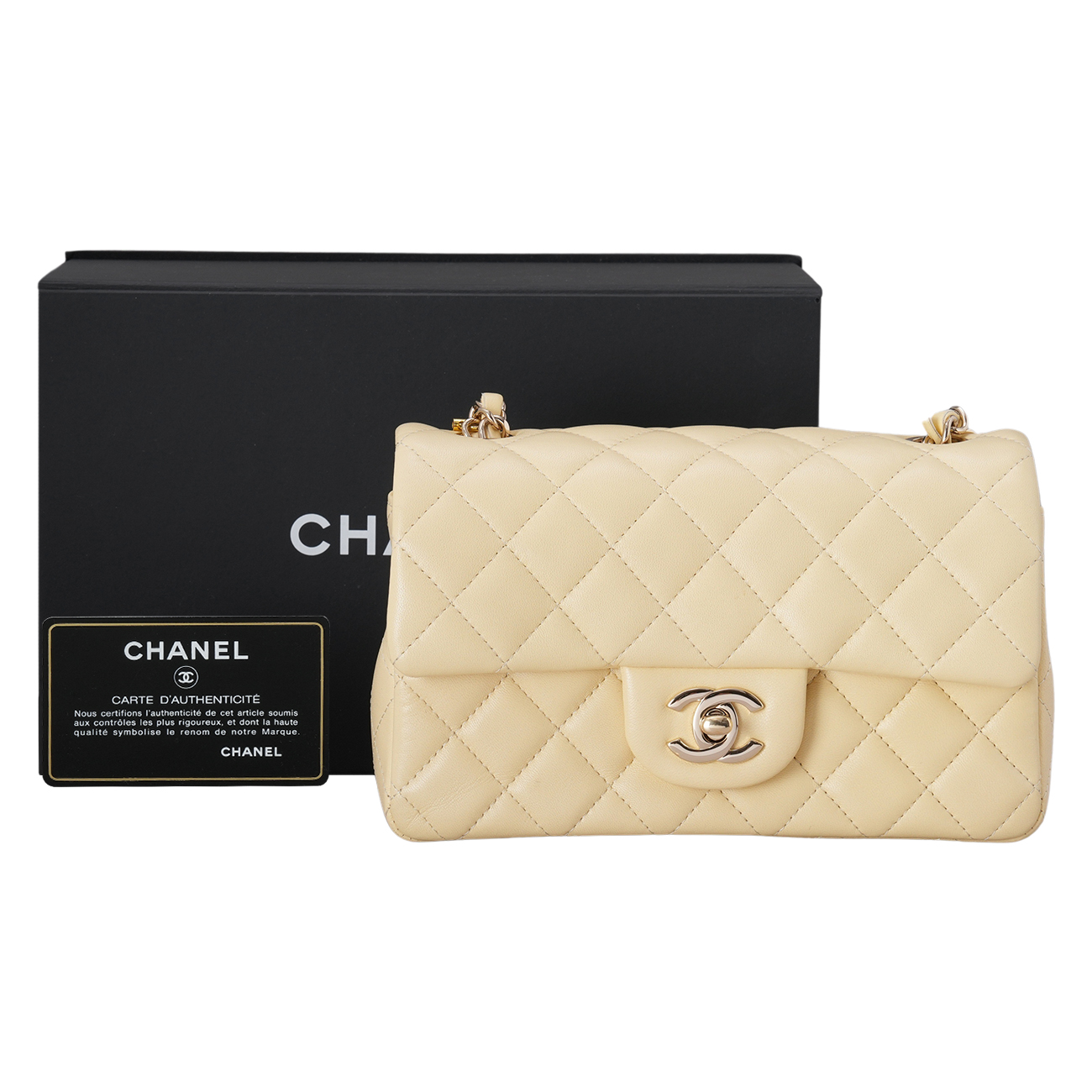 CHANEL(USED)샤넬 캐비어 램스킨 뉴미니 크로스백