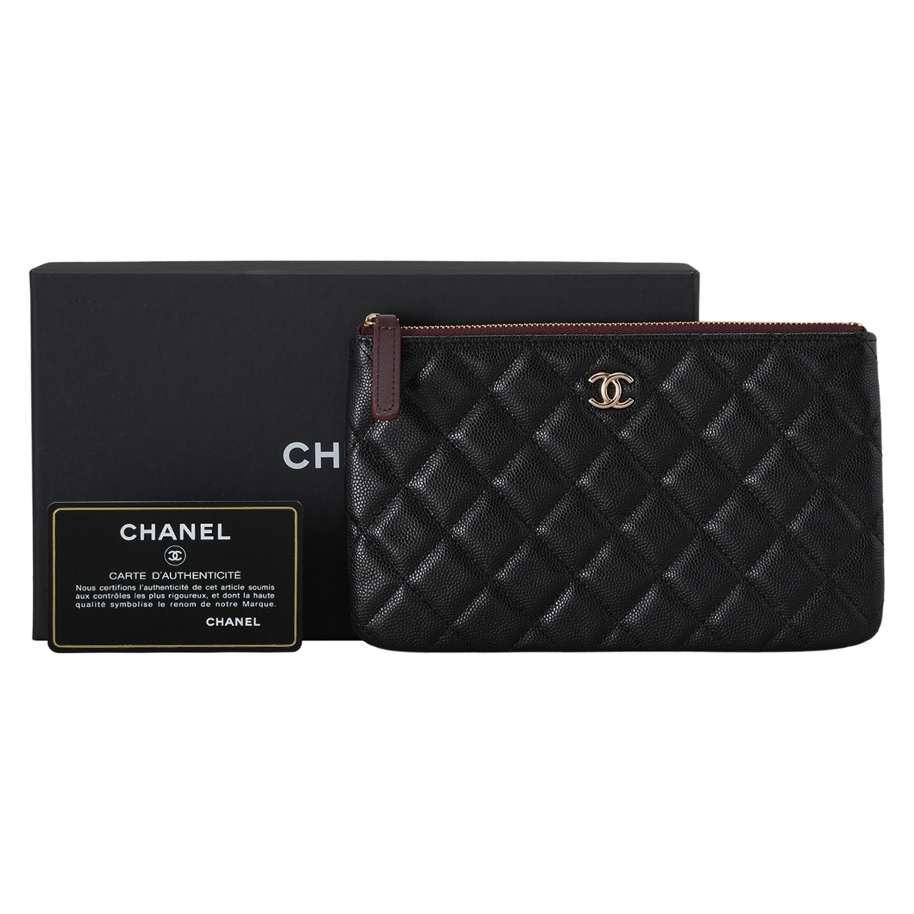 CHANEL(USED)샤넬 캐비어 클래식 파우치