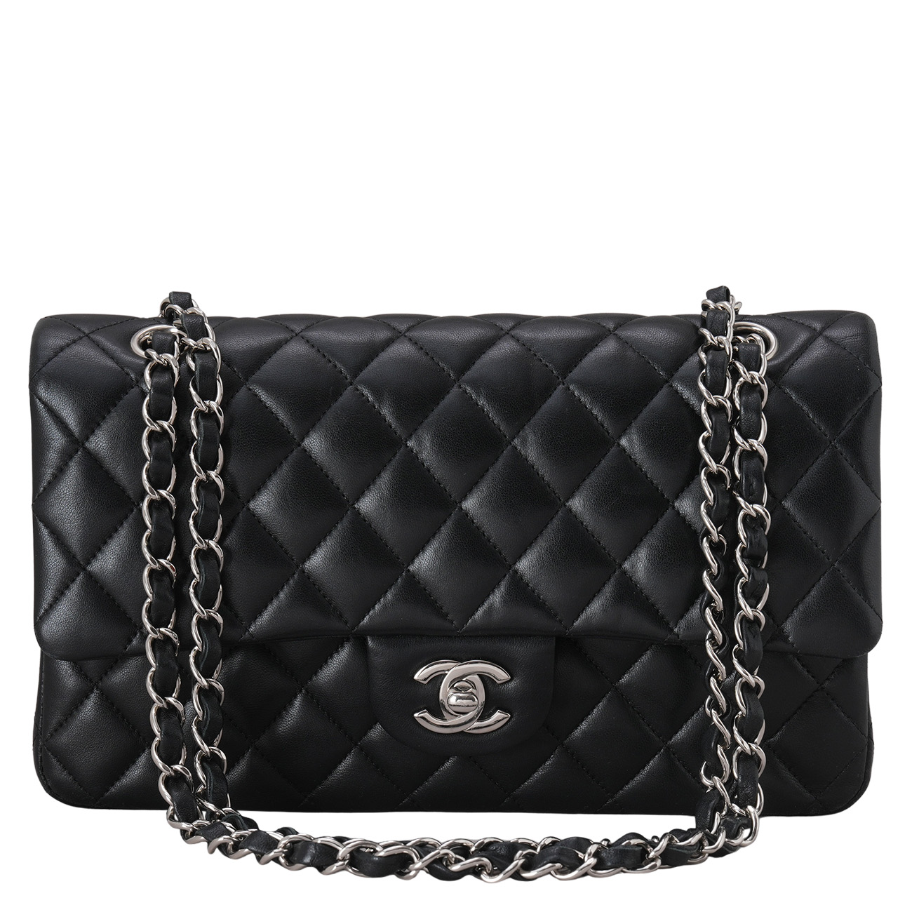 CHANEL(USED)샤넬 램스킨 클래식 미듐 플랩백