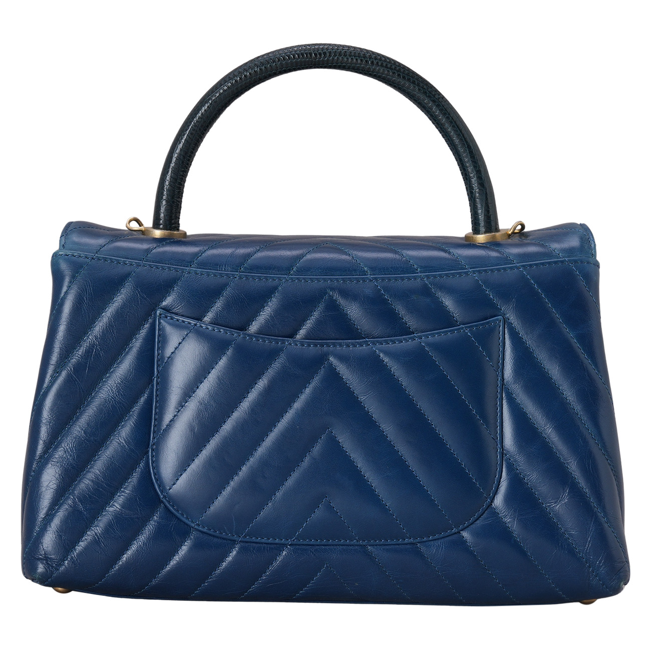 CHANEL(USED)샤넬 코코핸들 28 리자드핸들