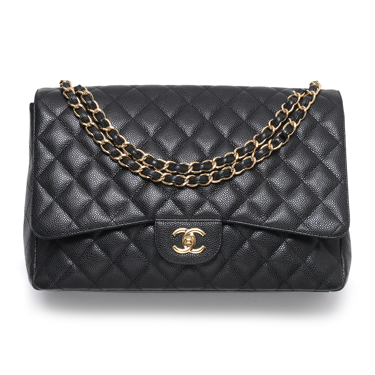 CHANEL(USED)샤넬 캐비어 클래식 원플랩 맥시 플랩백