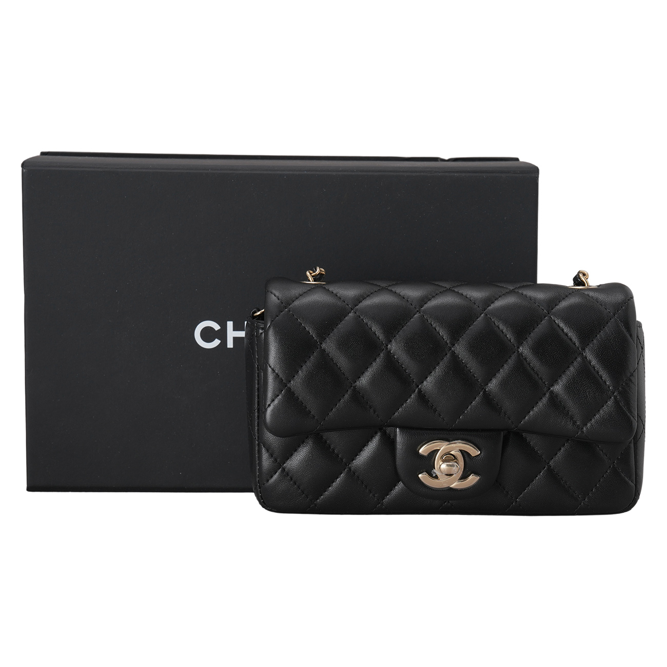 CHANEL(NEW)샤넬 램스킨 클래식 뉴미니 18
