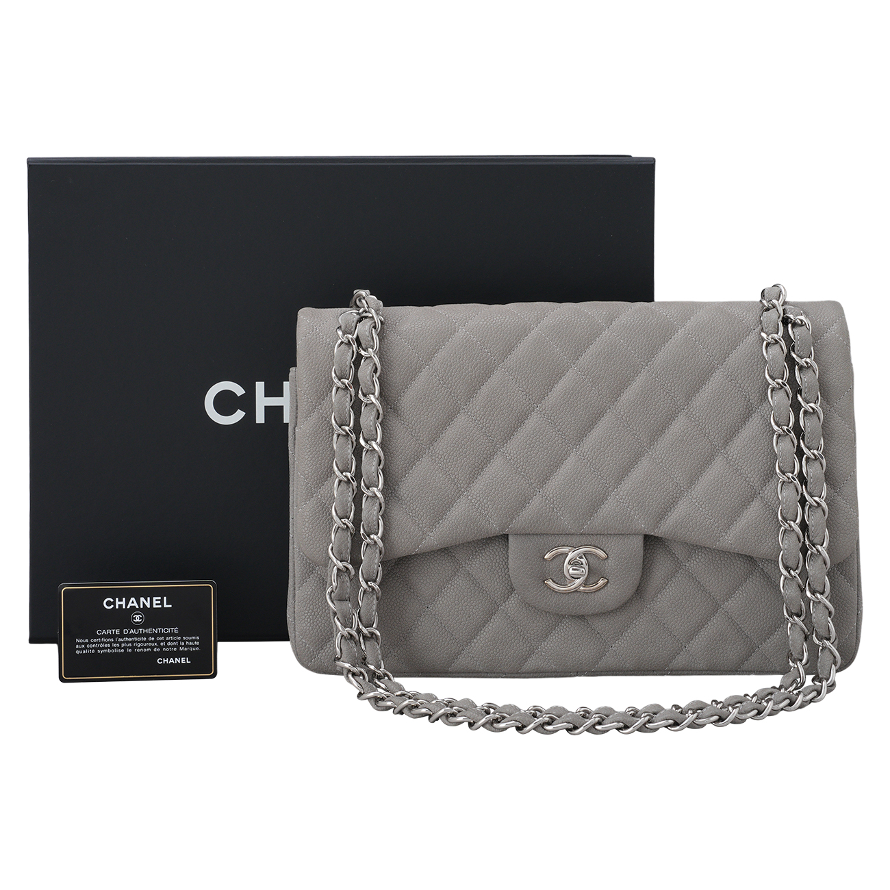 CHANEL(USED)샤넬 캐비어 클래식 라지 플랩백