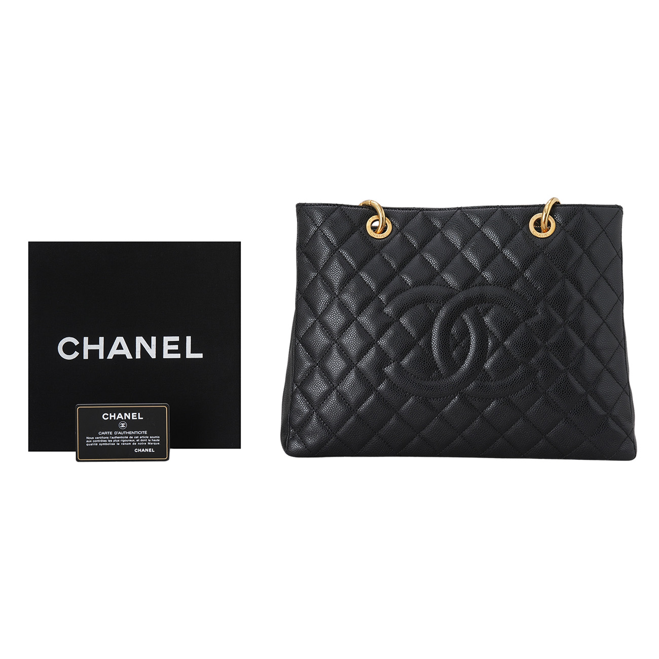 CHANEL(USED)샤넬 캐비어 그랜드샤핑