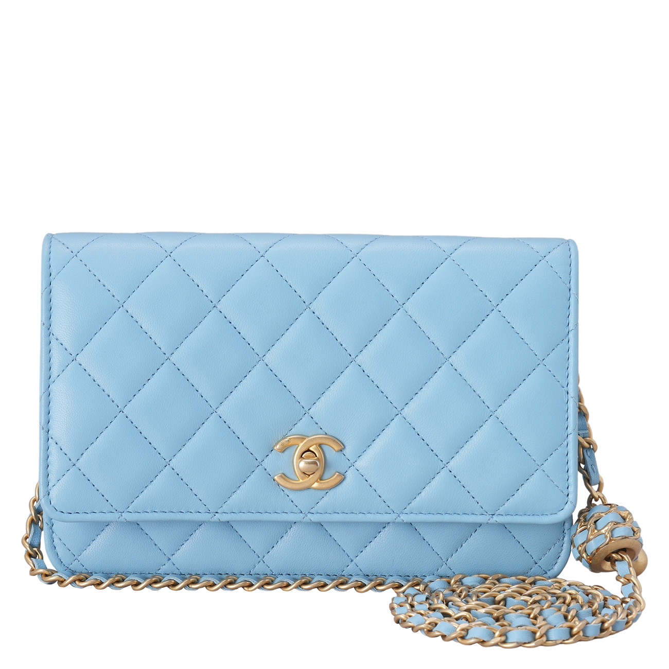 CHANEL(USED)샤넬 램스킨 골든볼 WOC