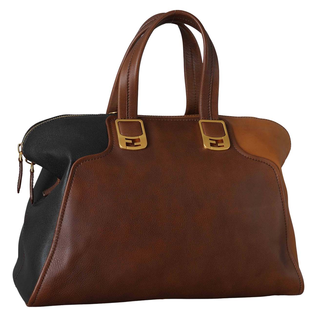 FENDI(USED)펜디 8BL110 카멜레온 더플 라지 토트백