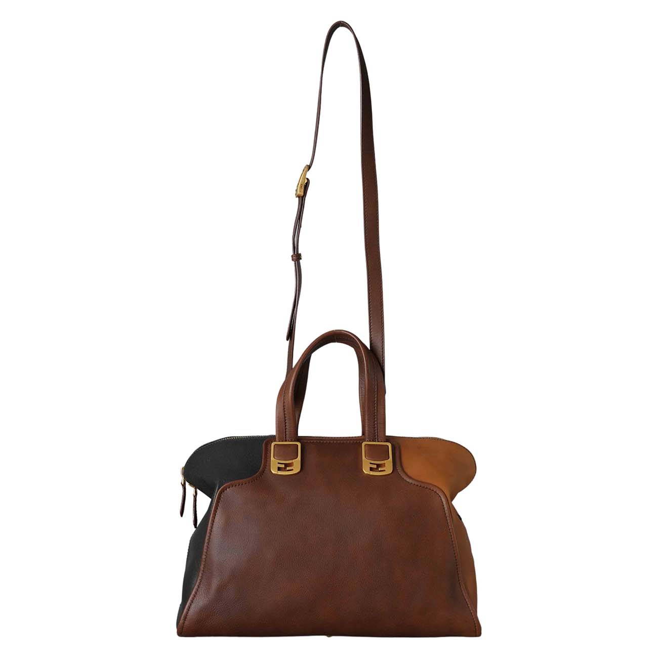 FENDI(USED)펜디 8BL110 카멜레온 더플 라지 토트백