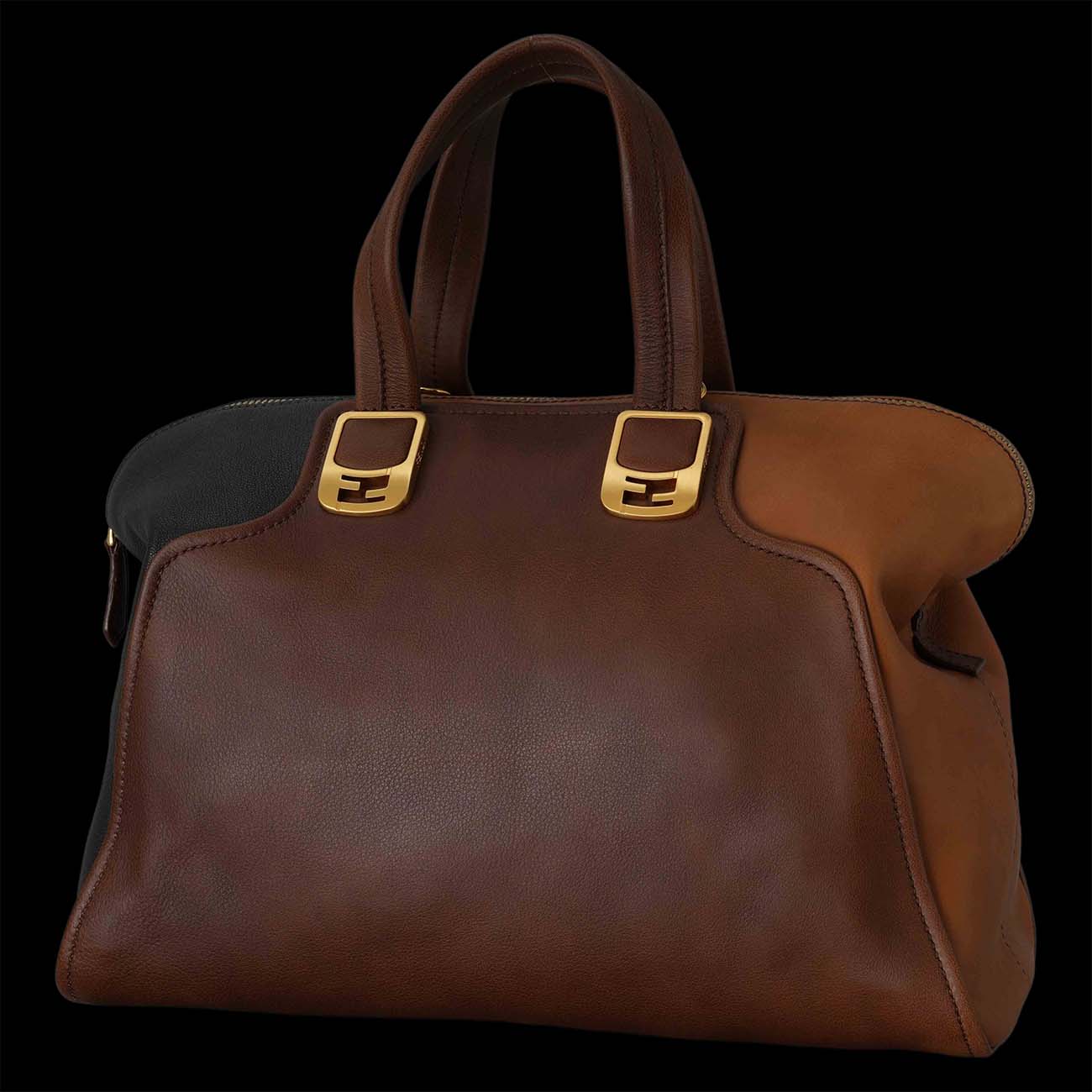 FENDI(USED)펜디 8BL110 카멜레온 더플 라지 토트백