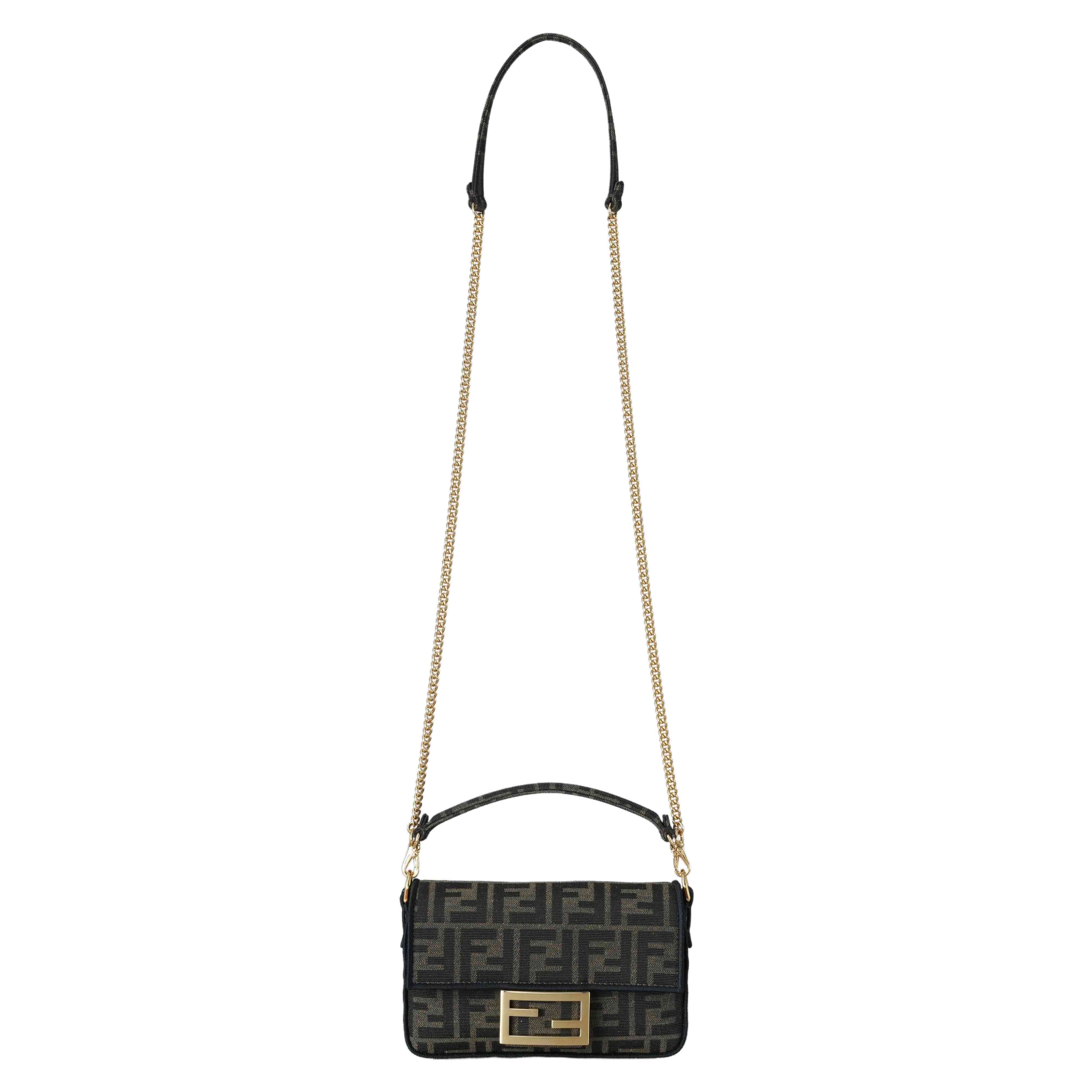 FENDI(USED)펜디 8BS017 바게트 미니 체인 숄더백