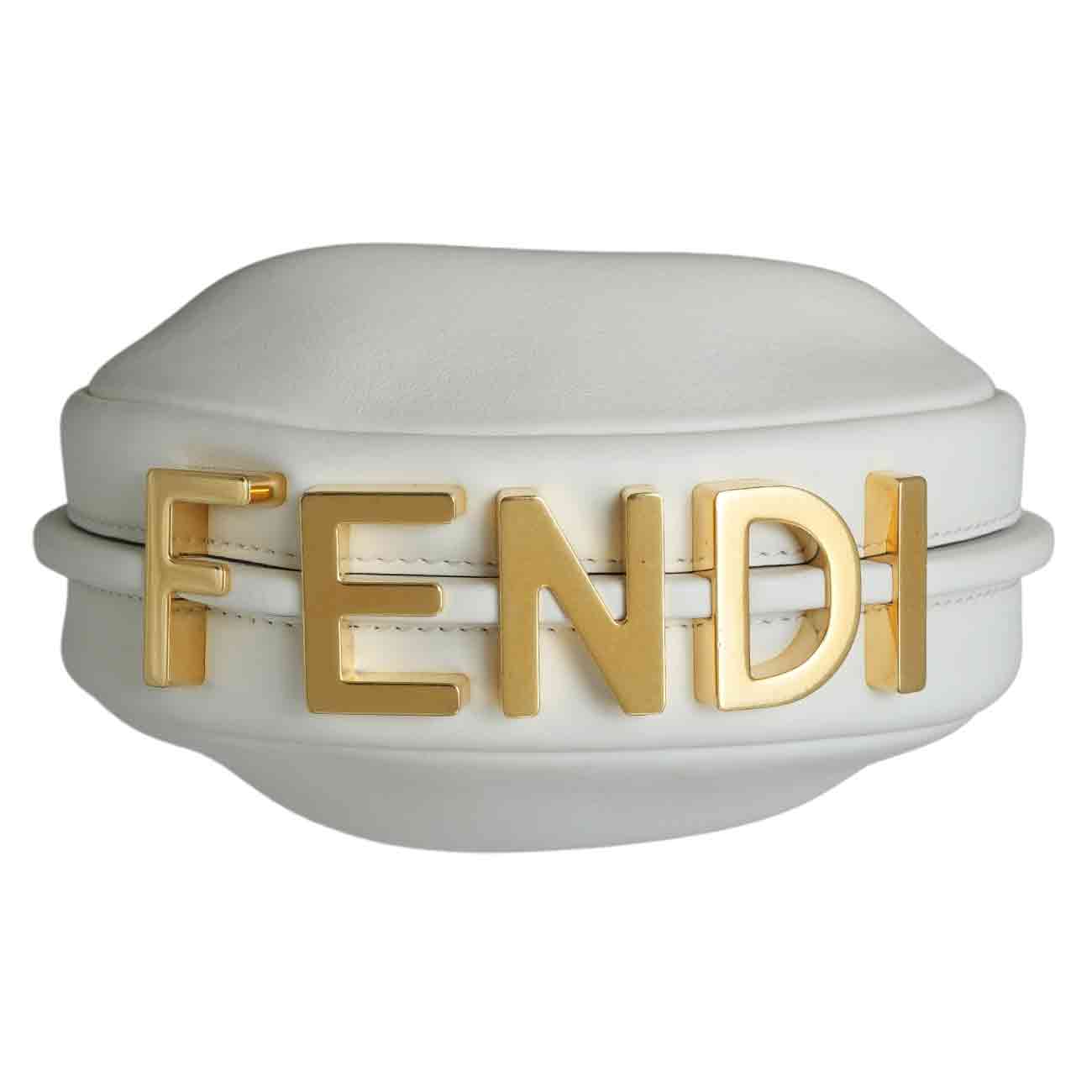FENDI(USED)펜디 7AS089 나노 펜디그라피 가죽 참